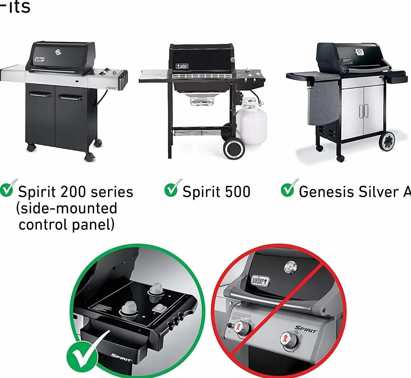 GFTIME 7507 68,6 cm część zamienna palnika do Weber Spirit E210 E220 S210 S220 (z gałkami palnika bocznego), Spirit 500