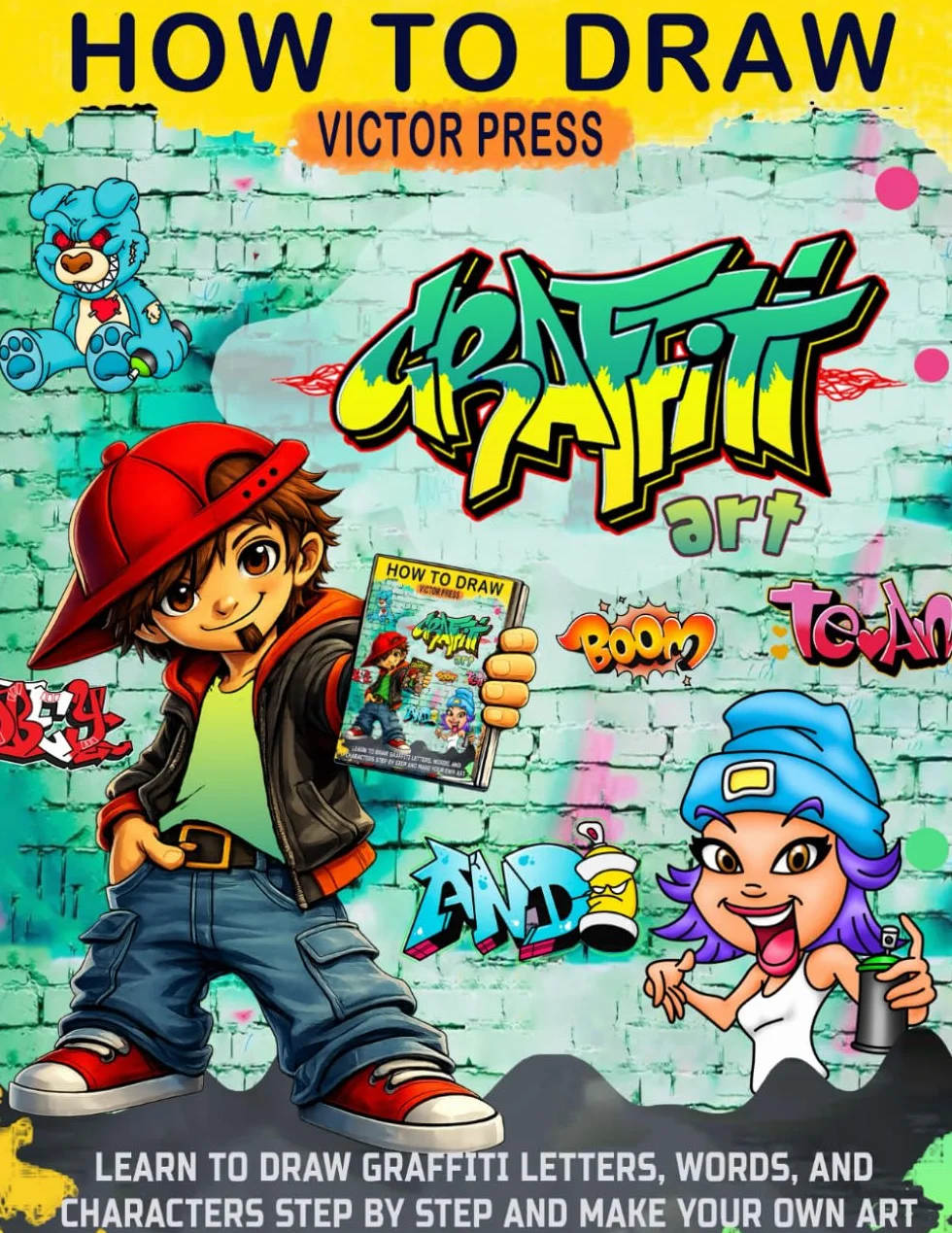 How to draw Graffiti Art: Learn to Draw Graffiti Letters, Words, and Characters Step by Step and Make Your Own Art