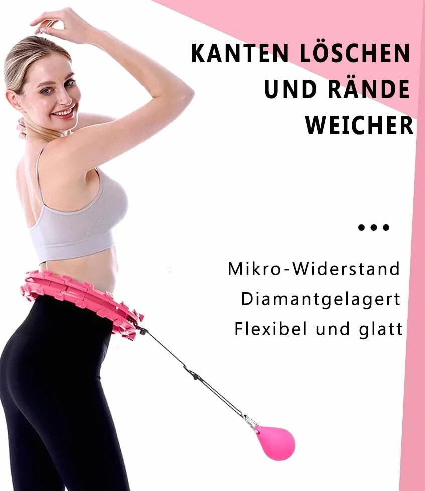Regulowane hula hop z wypustkami do masażu 360°, 24 ogniwa, dla dzieci i dorosłych