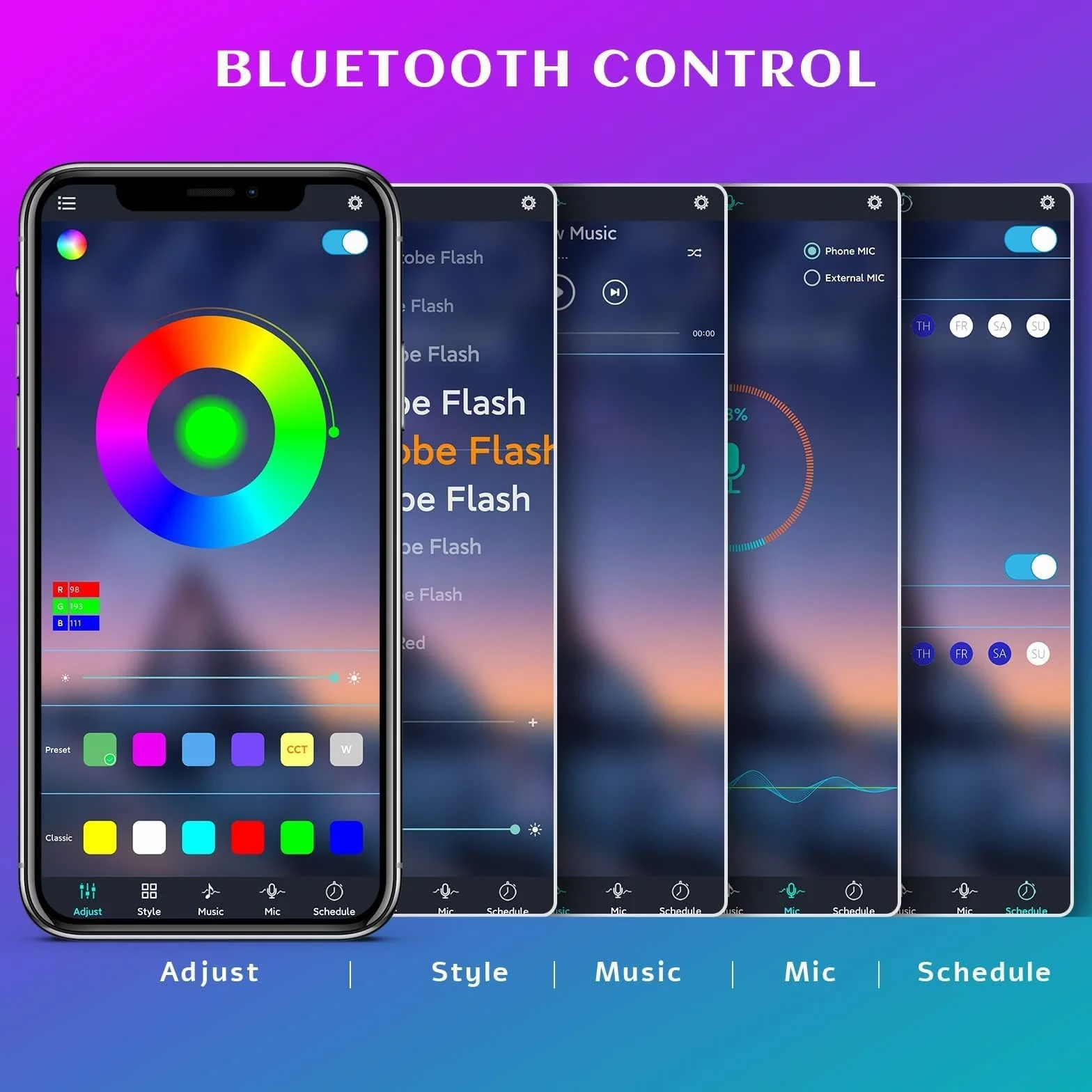 LyLmLe Oświetlenie Basenowe LED z Kontrolą APP, 20W RGB Ściemnialne podwodne światła zanurzeniowe z magnesami, IP68 Wodoodporna synchronizacja muzyczna zmieniająca kolor światła basenowego 12V, 8m