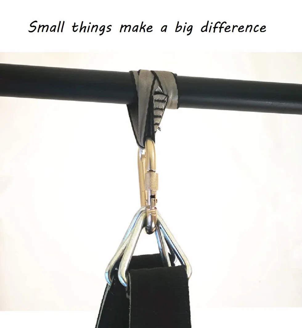 Heavy Duty pasek do worka bokserskiego, wieszak na torbę Heavy Bag Hanging Strap z haczykiem na karabińczyk do drążka gimnastycznego i drążka do podciągania
