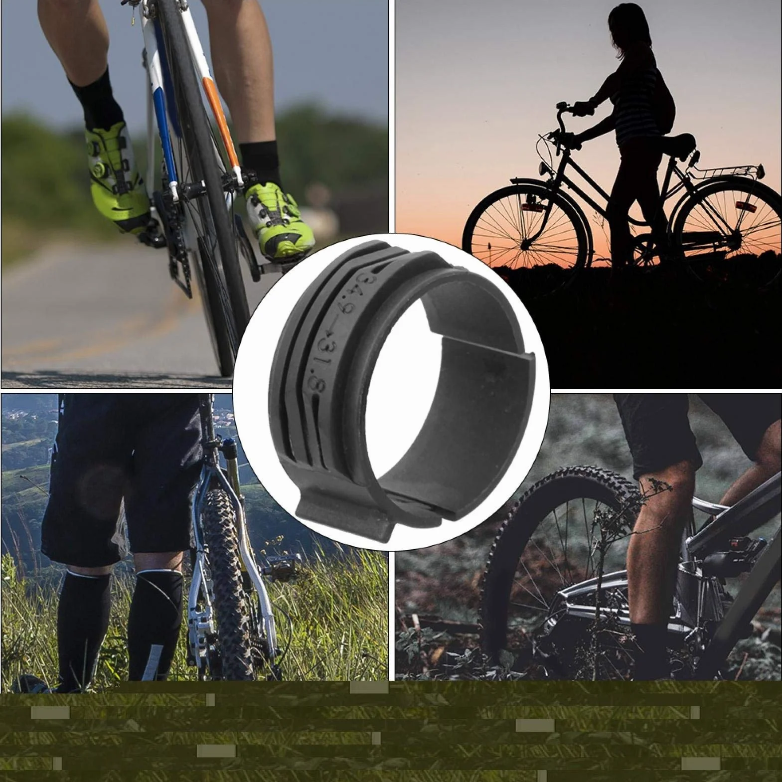 Alomejor 2 szt. przerzutki konwersja 31,8 mm na 34,9 mm adapter do oświetlenia rowerowego przednia przerzutka pierścień konwersji