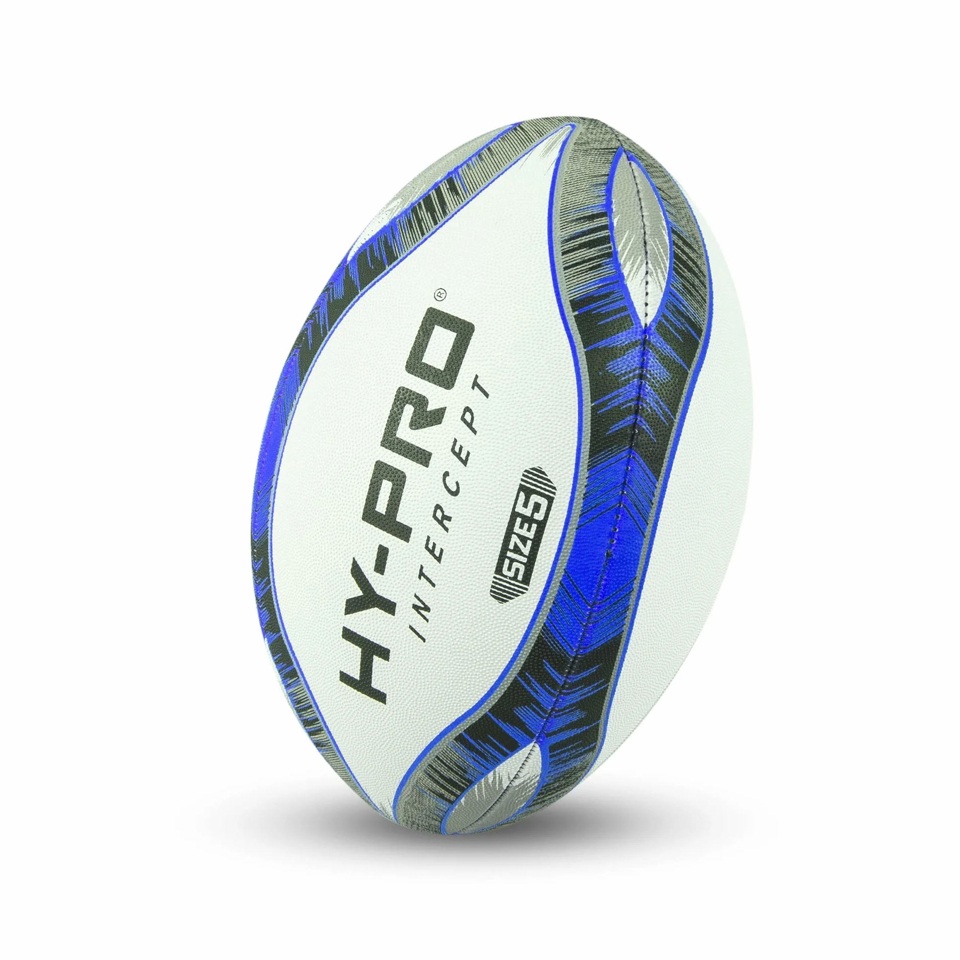 Hy-Pro Intercept piłka do rugby rozmiar 5 – piłka do rugby z wysokiej jakości gumy z wypustkami – trwała piłka treningowa do klubów i gier rekreacyjnych.