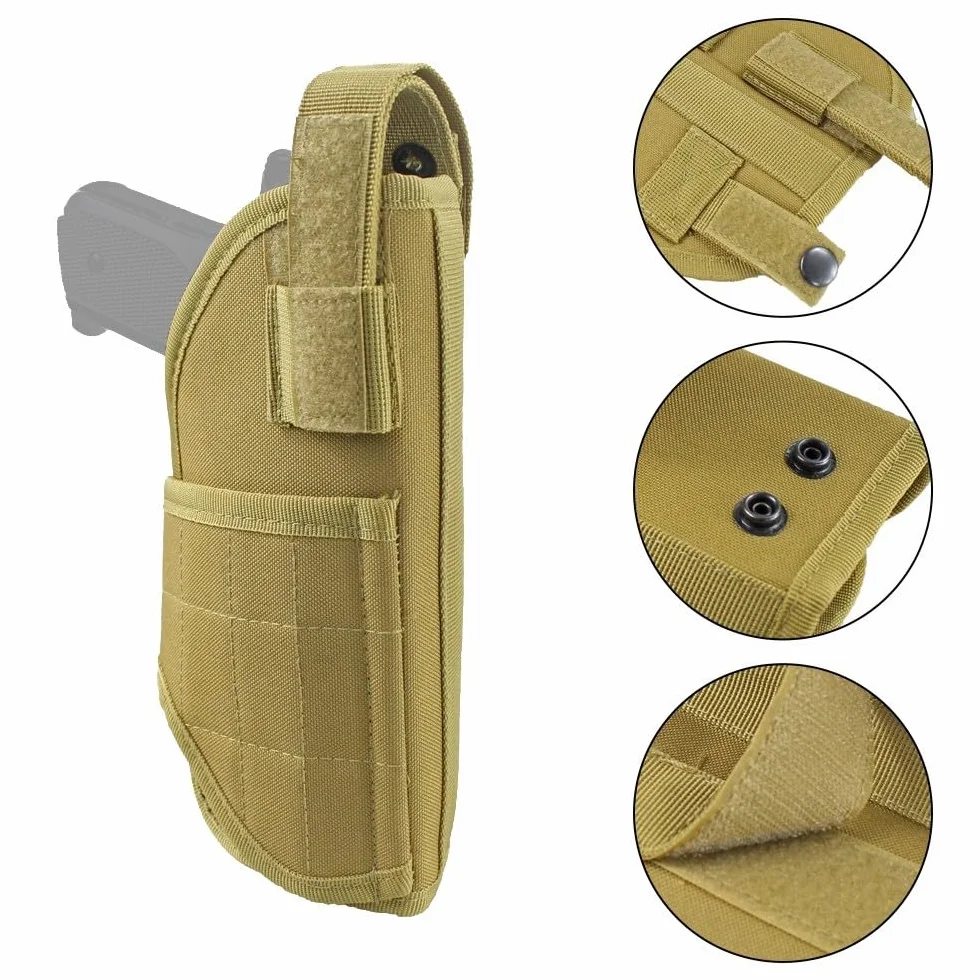 Kabura pistoletowa regulowana 20x9 cm do pasa airsoft paintball trening taktyczny