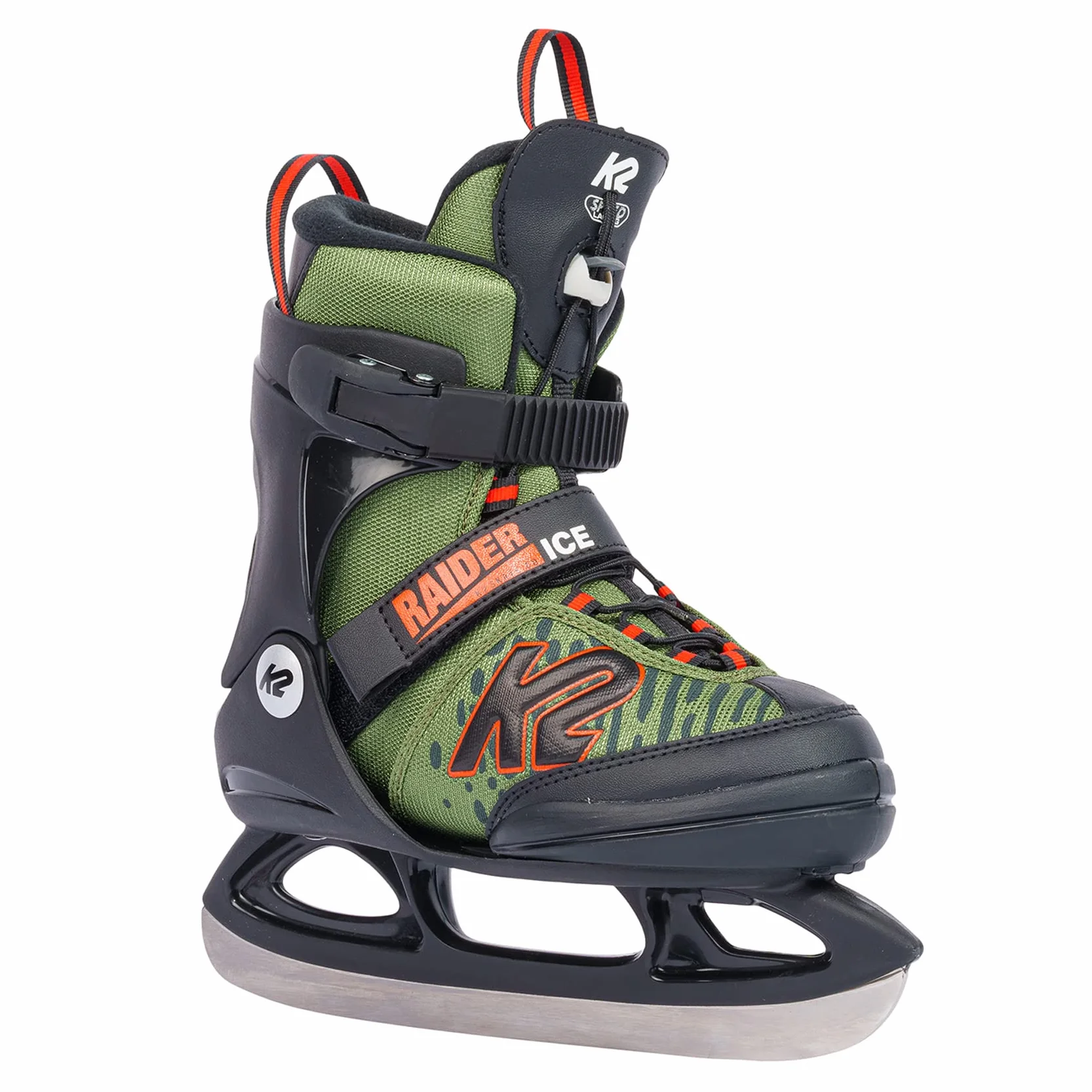 K2 Łyżwy chłopięce Raider Ice, zielono-pomarańczowe, 25G0110.1.1.S
