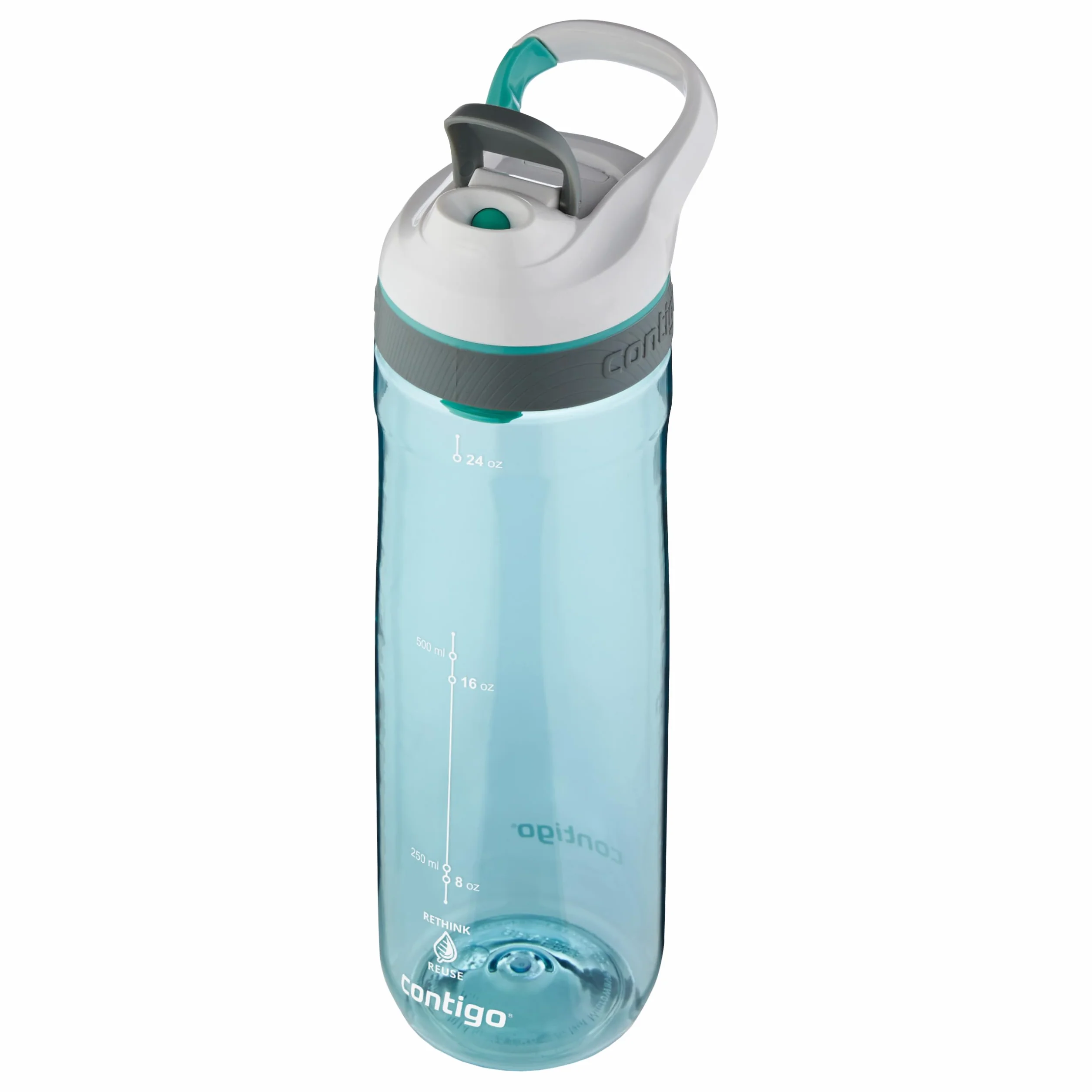 Contigo Cortland Autoseal Butelka na wodę, duża, 720 ml, bez BPA, butelka sportowa, szczelna butelka na napoje, idealna do szkoły, na siłownię, rower, do biegania, wędrówek
