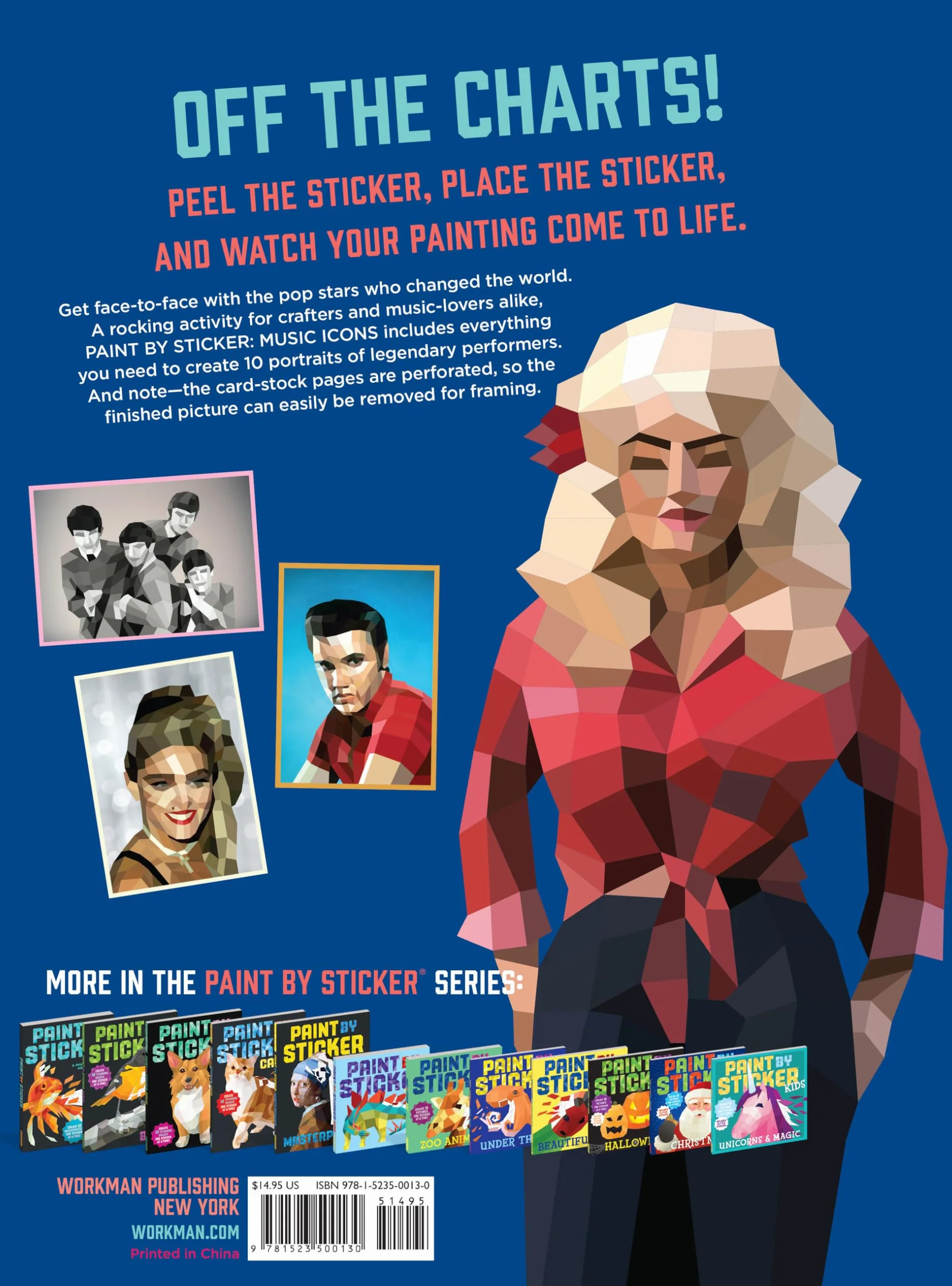 Paint by Sticker (Official): Music Icons: Re-Create 10 Classic Photographs One Sticker at a Time!