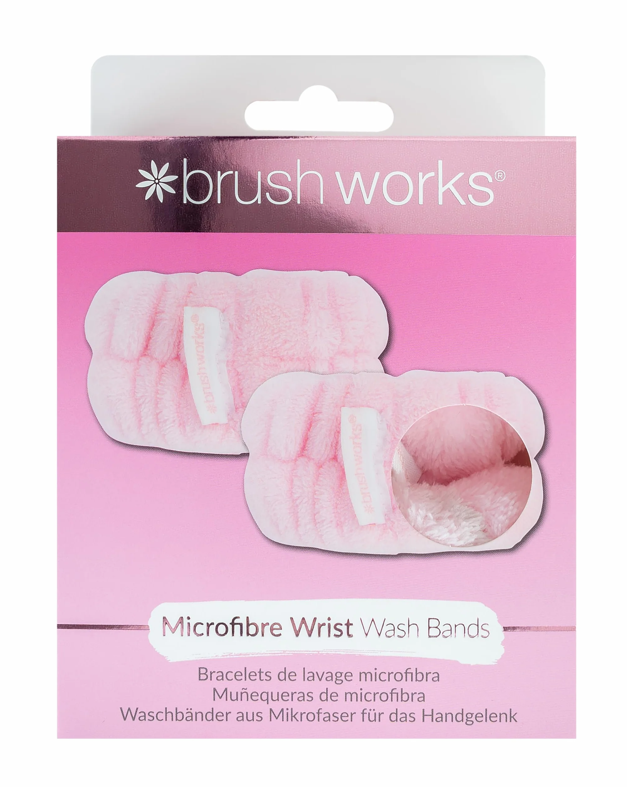 Brushworks opaski do mycia nadgarstka z mikrofibry 2 szt