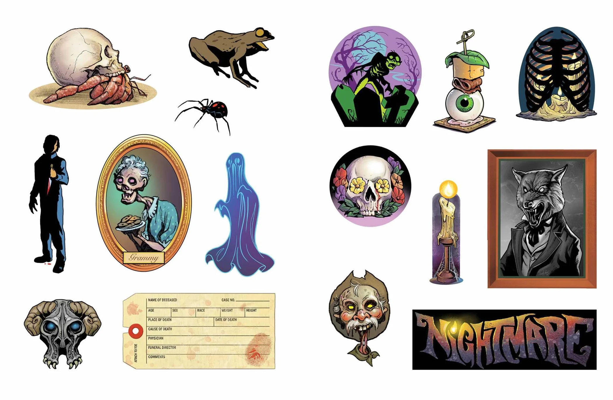 The Extreme Horror Sticker Book: 500+ Stickers to Keep You Up at Night