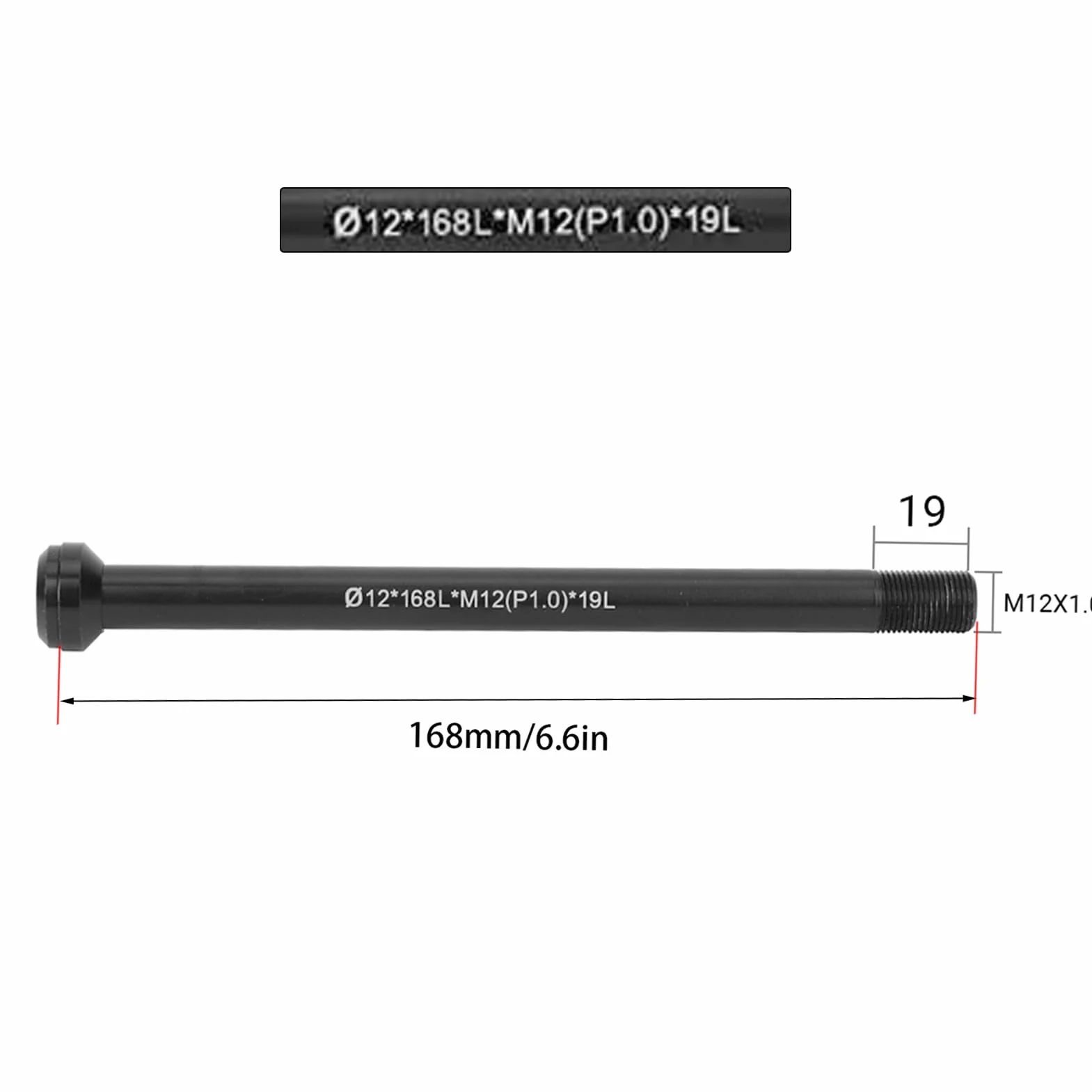 Keenso Rowerowa oś przelotowa, gwintowana oś przelotowa 1,0 do wszystkich ram 142 x 12 mm, akcesoria do naprawy rowerów, rowery i akcesoria