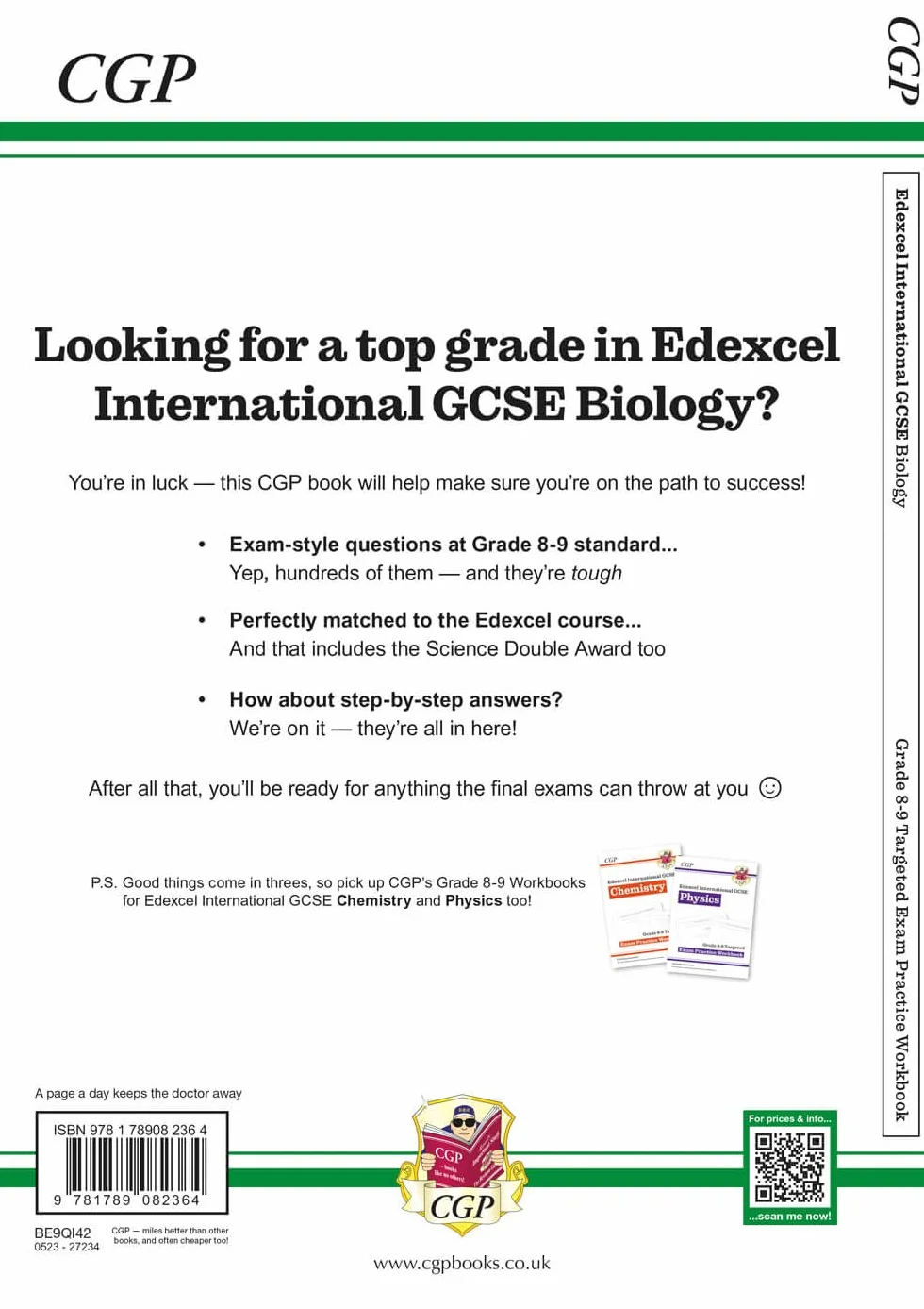 Edexcel International GCSE Biology Grade 8-9 Exam Practice Workbook (with Answers)