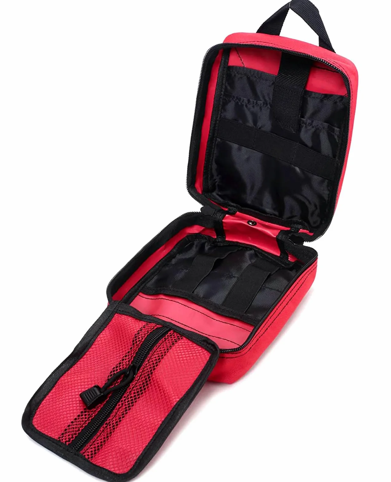 TANSOLE Taktische Erste Hilfe Tasche Molle Leer EDC Pouch für Outdoor Survival Camping Rot