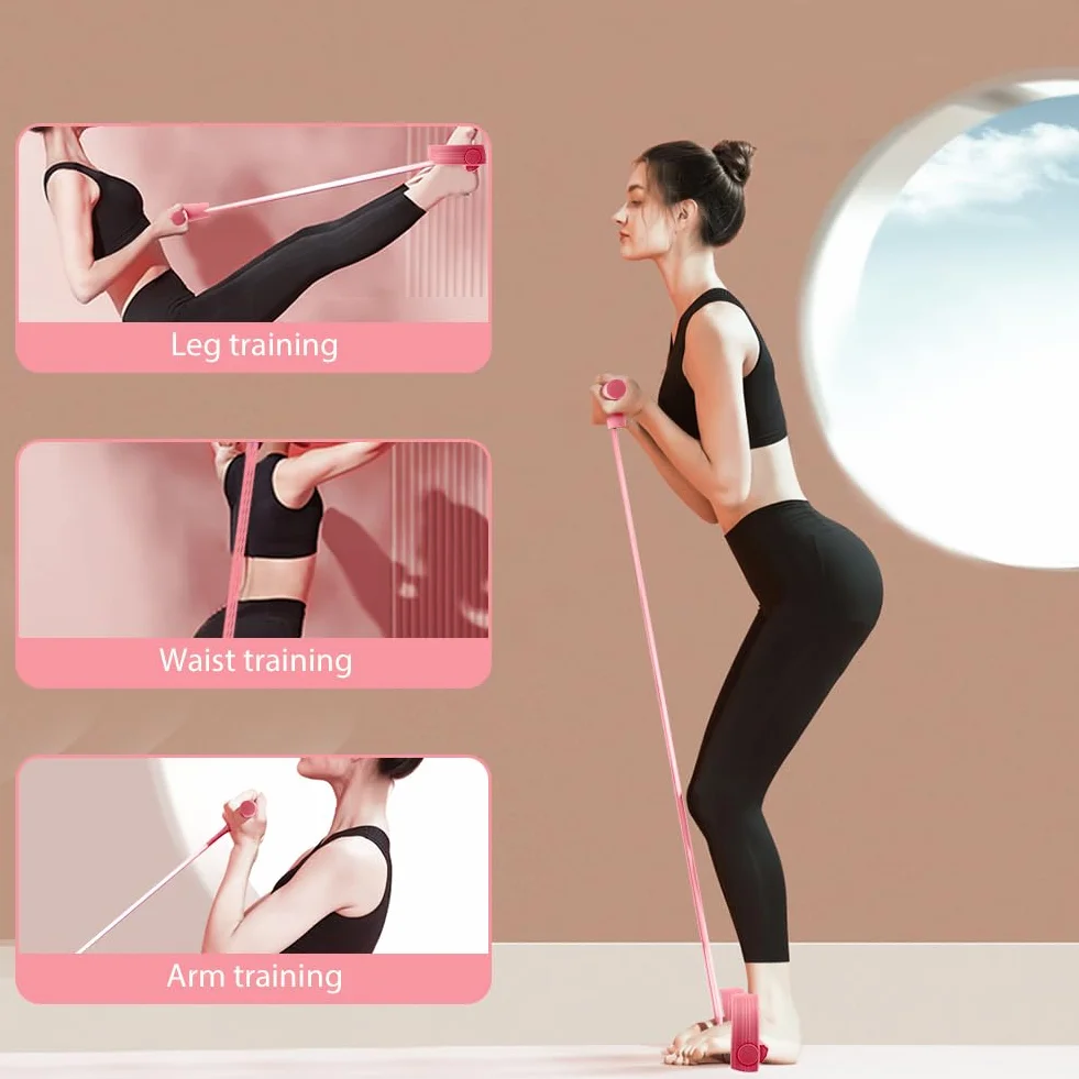 Flintronic Wielofunkcyjny pasek oporowy 4-rurowy do fitnessu, sprzęt do domowej siłowni