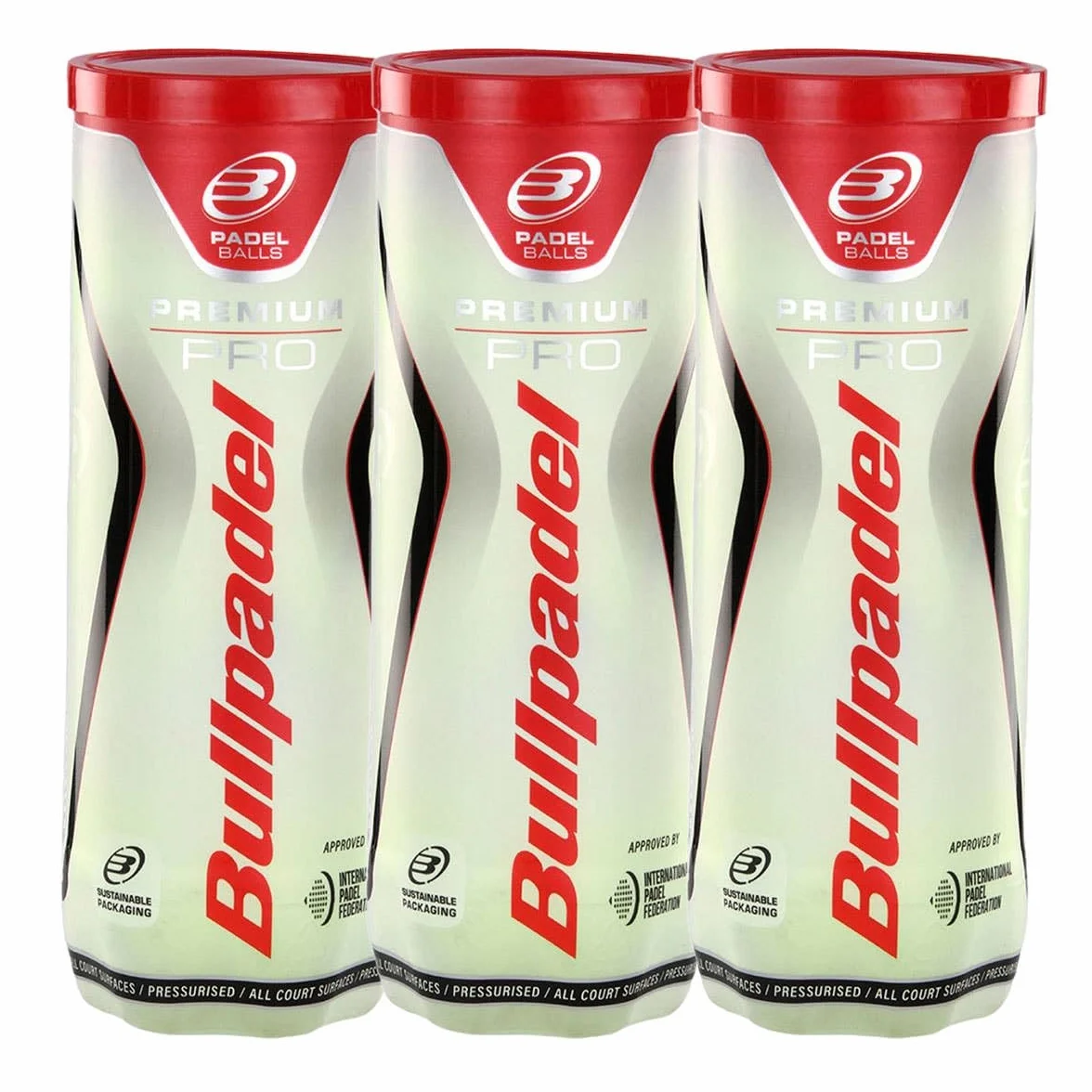 Bullpadel Premium Pro Piłki do padla 9 piłek 3 puszki