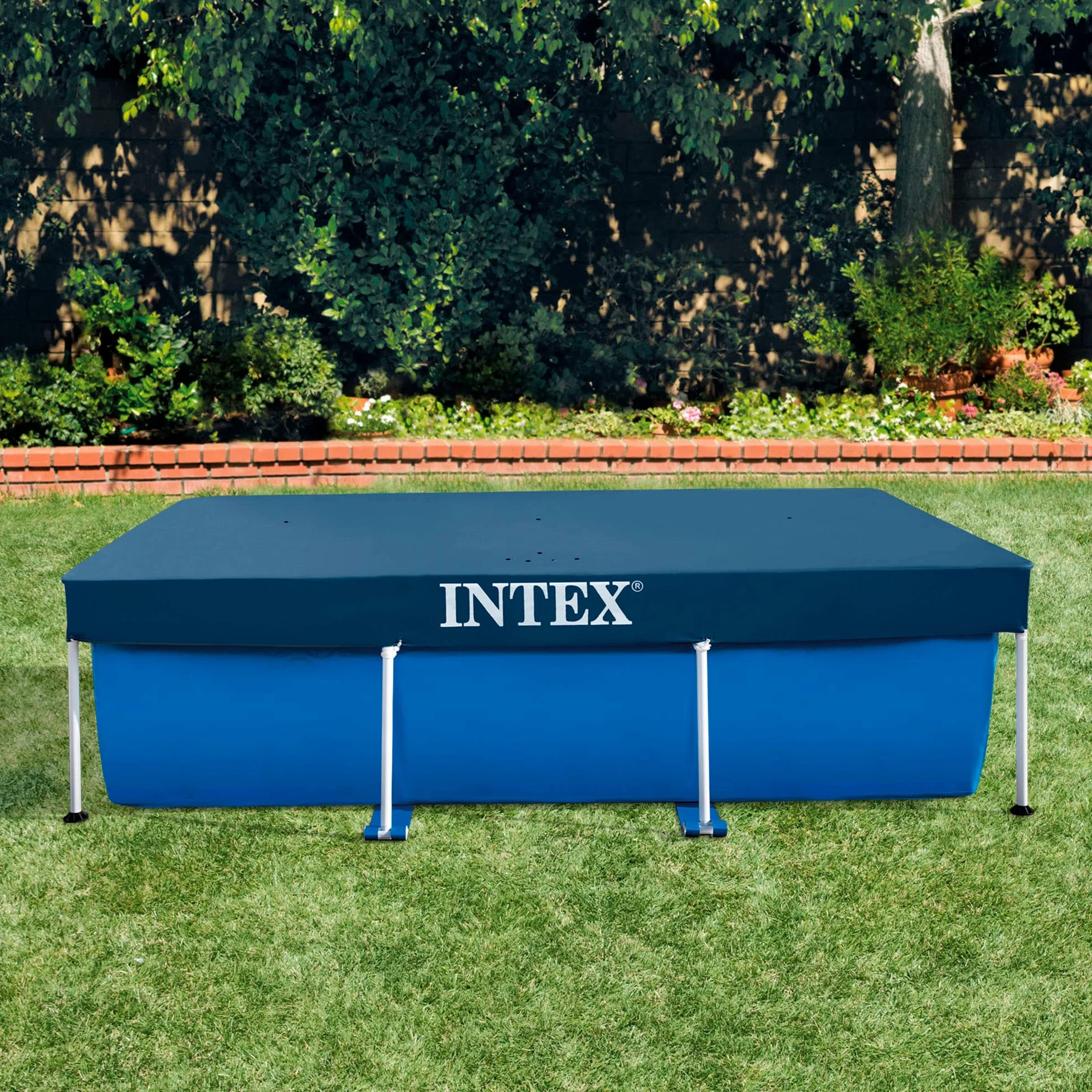 Intex Pokrowiec Na Basen Ogrodowy, Plastik, Zielony, 300 x 200 x 20 cm