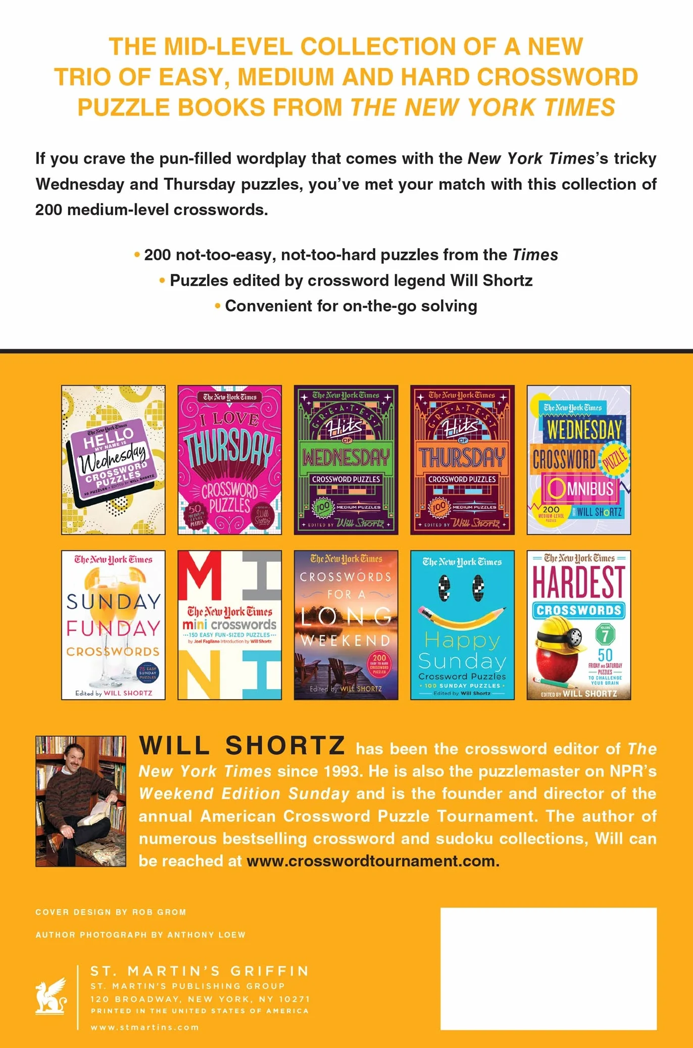 The New York Times Strictly Medium Crossword Puzzles Volume 1: 200 Medium Puzzles