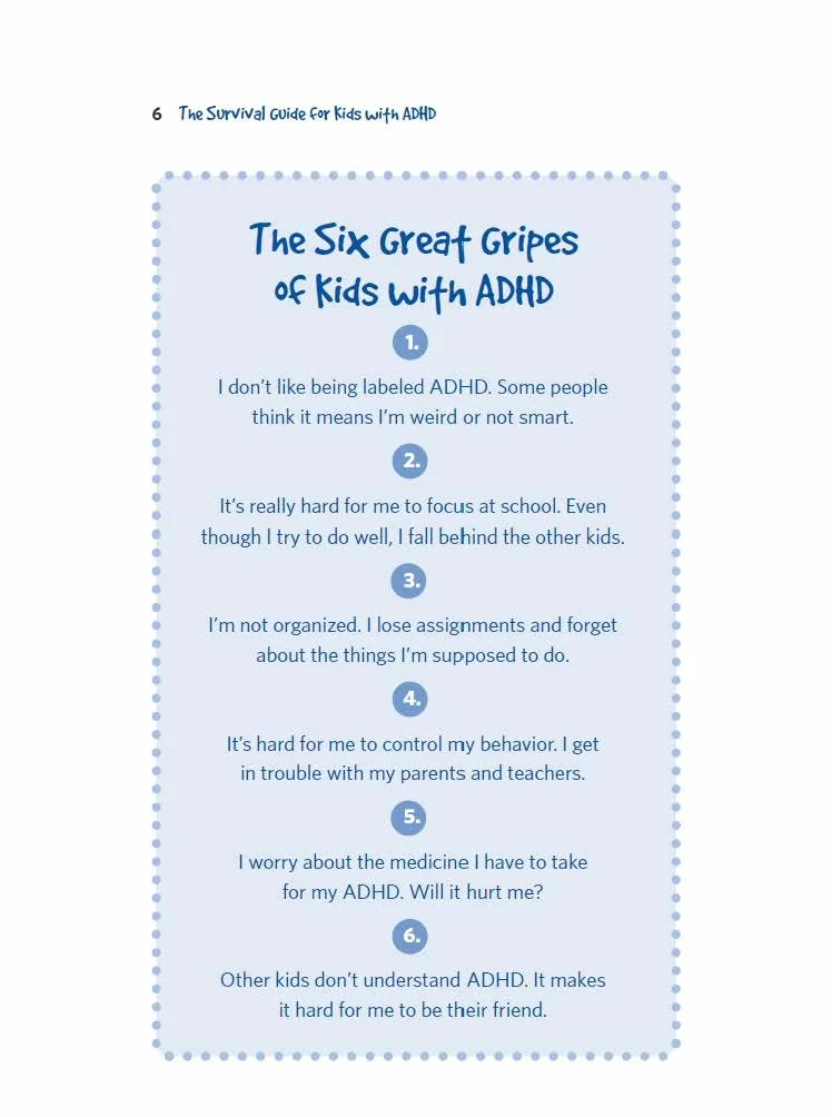 The Survival Guide for Kids with ADHD