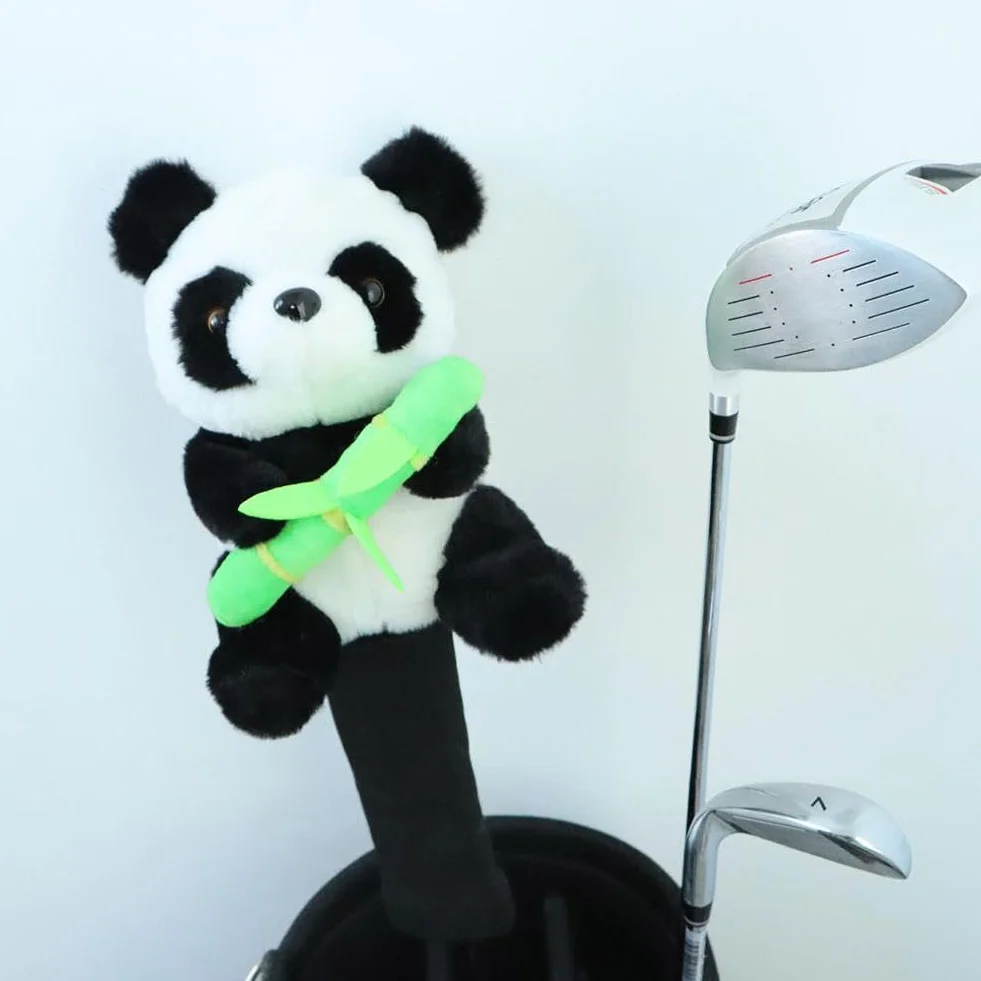 Zabawny pokrowiec na głowę kierowcy, pokrowce na kije golfowe do lasu i kierowców, pokrowiec na głowę golfa, pluszowe pokrowce na kije golfowe, długa szyja, zwierzę, kij golfowy, prezenty dla mężczyzn