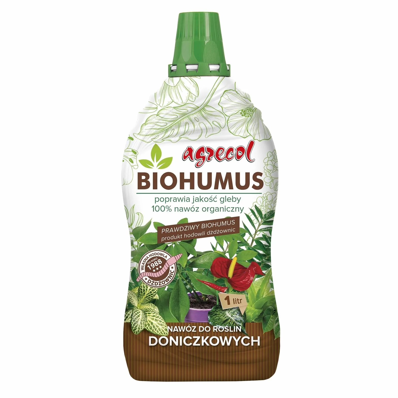 Biohumus nawóz do roslin doniczkowych 1l - Agrecol