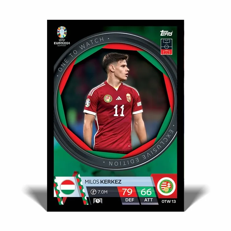 Topps Oficjalny Attax Meczowy Mistrzostw Europy w Piłce Nożnej 2024 - Pudełko Turniejowe (30 Pakietów)