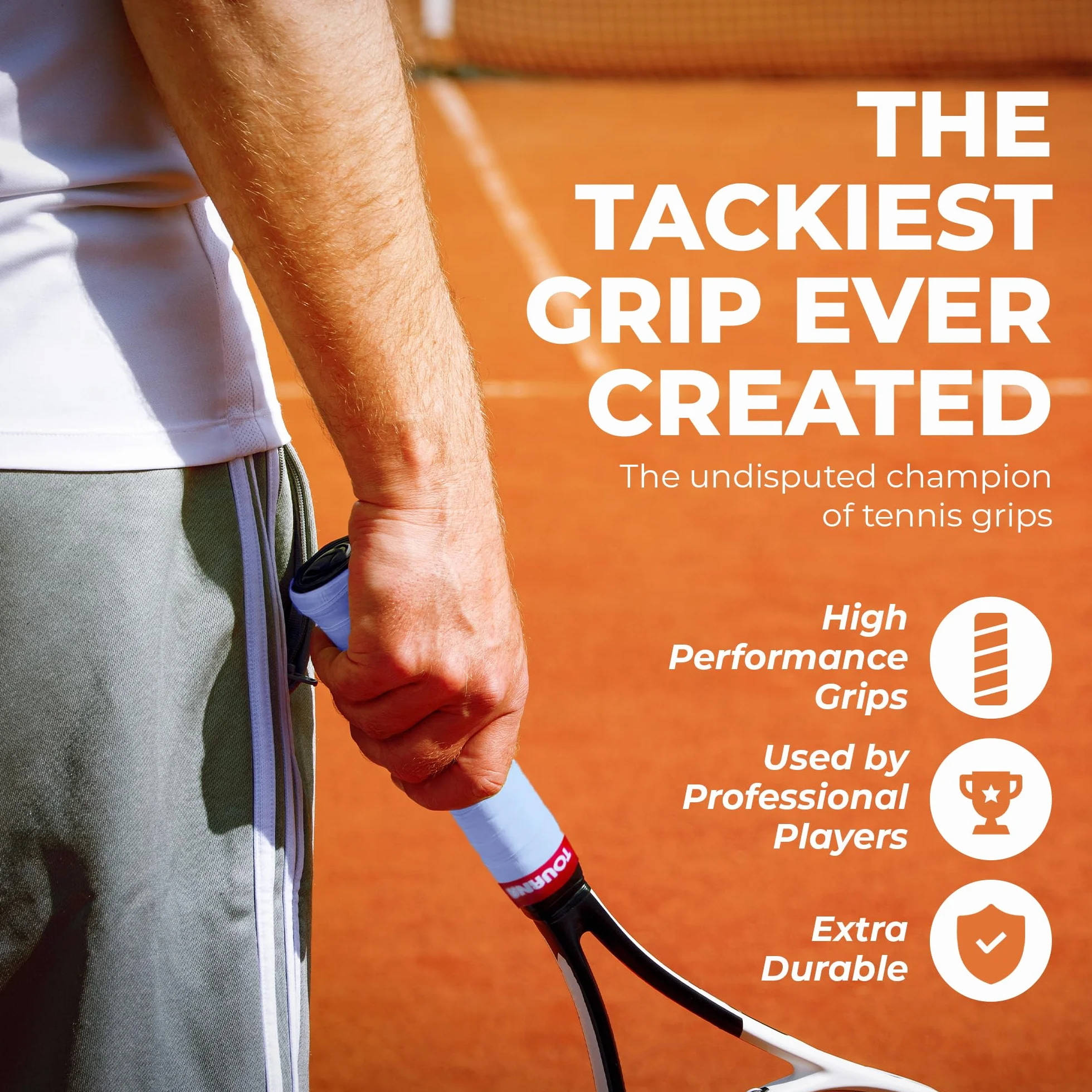 Tourna Mega Tac Extra Tacky Overgrip 10-pak