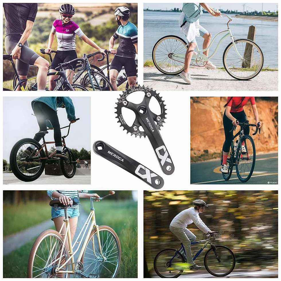 Korbowody MTB Kwadratowy Taper 170mm 104 BCD 32-42T 8-11 prędkości