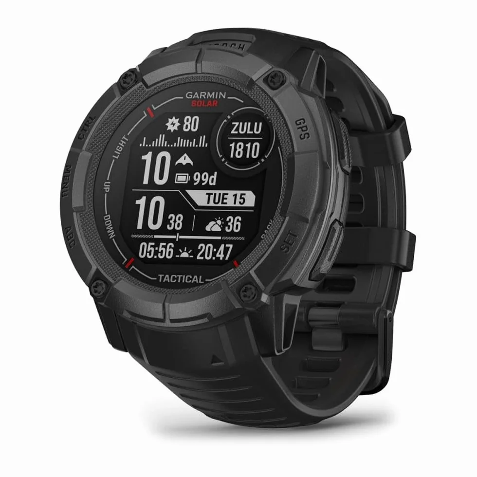 Garmin Instinct 2X Solar Tactical Edition Smartwatch GPS, Czarny, XL