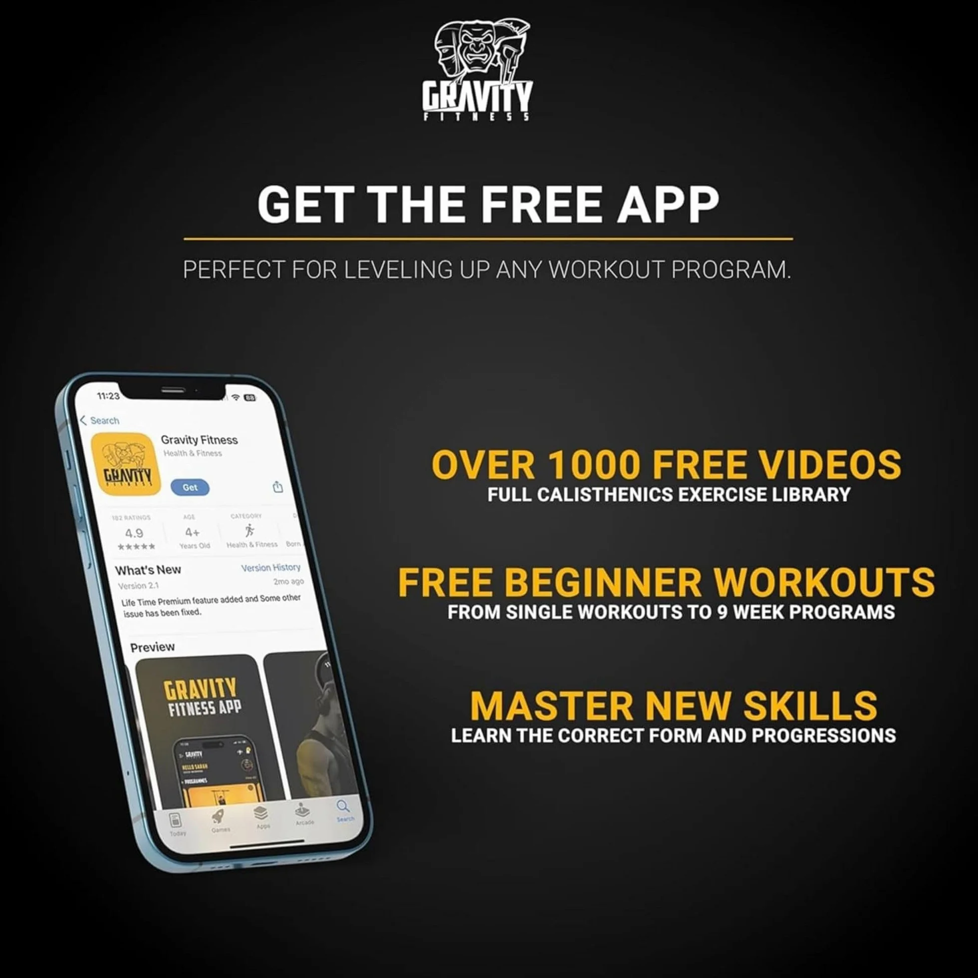 Gravity Fitness Calisthenics Statyczny drążek do treningu siłowego w domu, na siłownię, regulowana wysokość, przedni drążek dźwigni z antypoślizgowymi nóżkami, powlekany proszkowo uchwyt do treningu