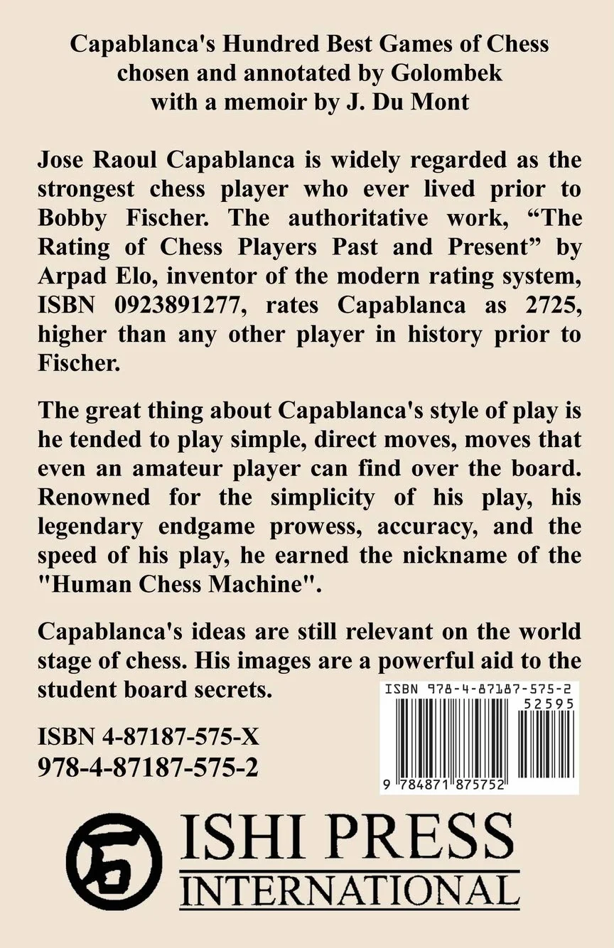 Capablanca's Hundred Best Games of Chess