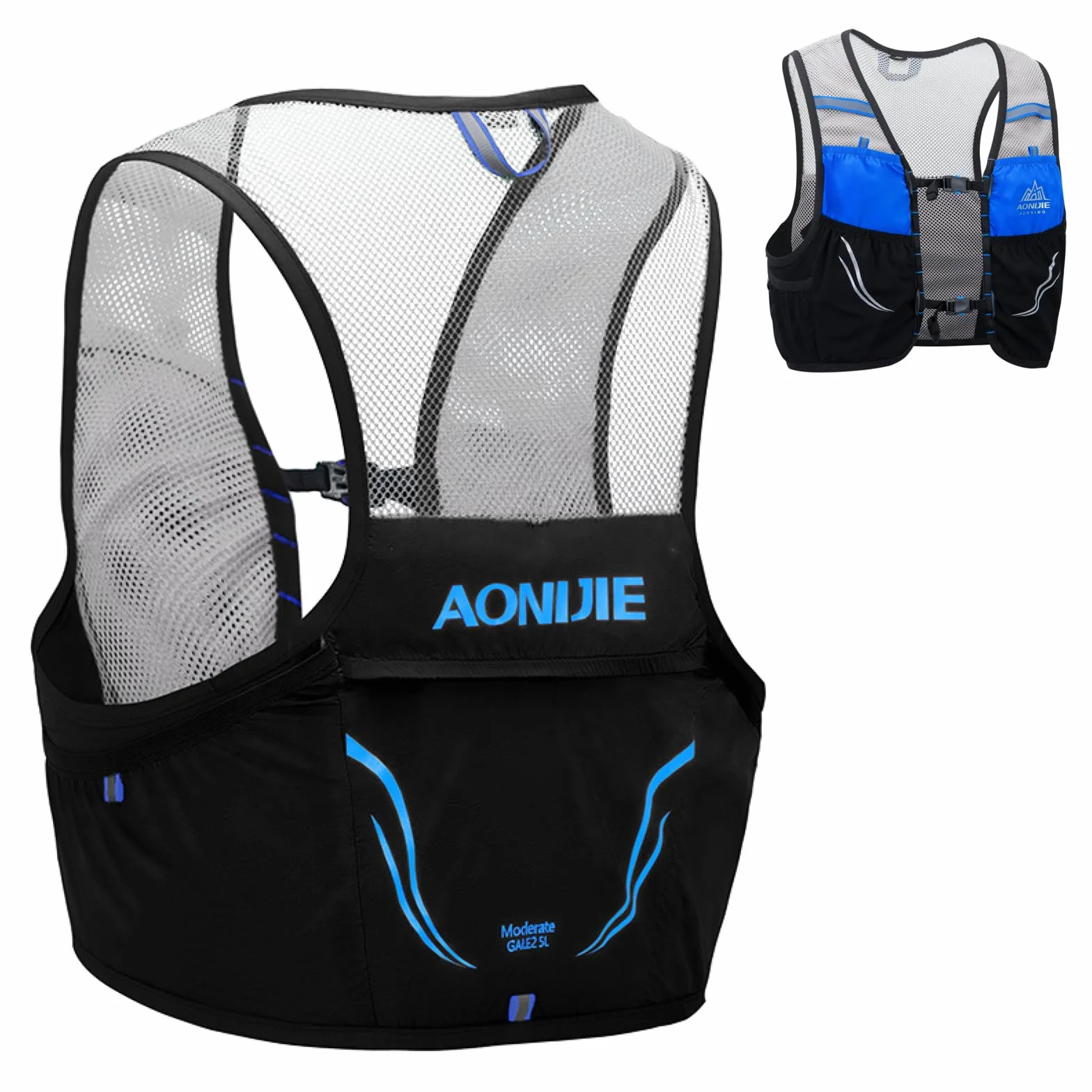 TRIWONDER Ultralekka kamizelka szlakowa 2,5 l kurtka do biegania, torba nawilżająca dla mężczyzn, kobiet, maratonu, wędrówki
