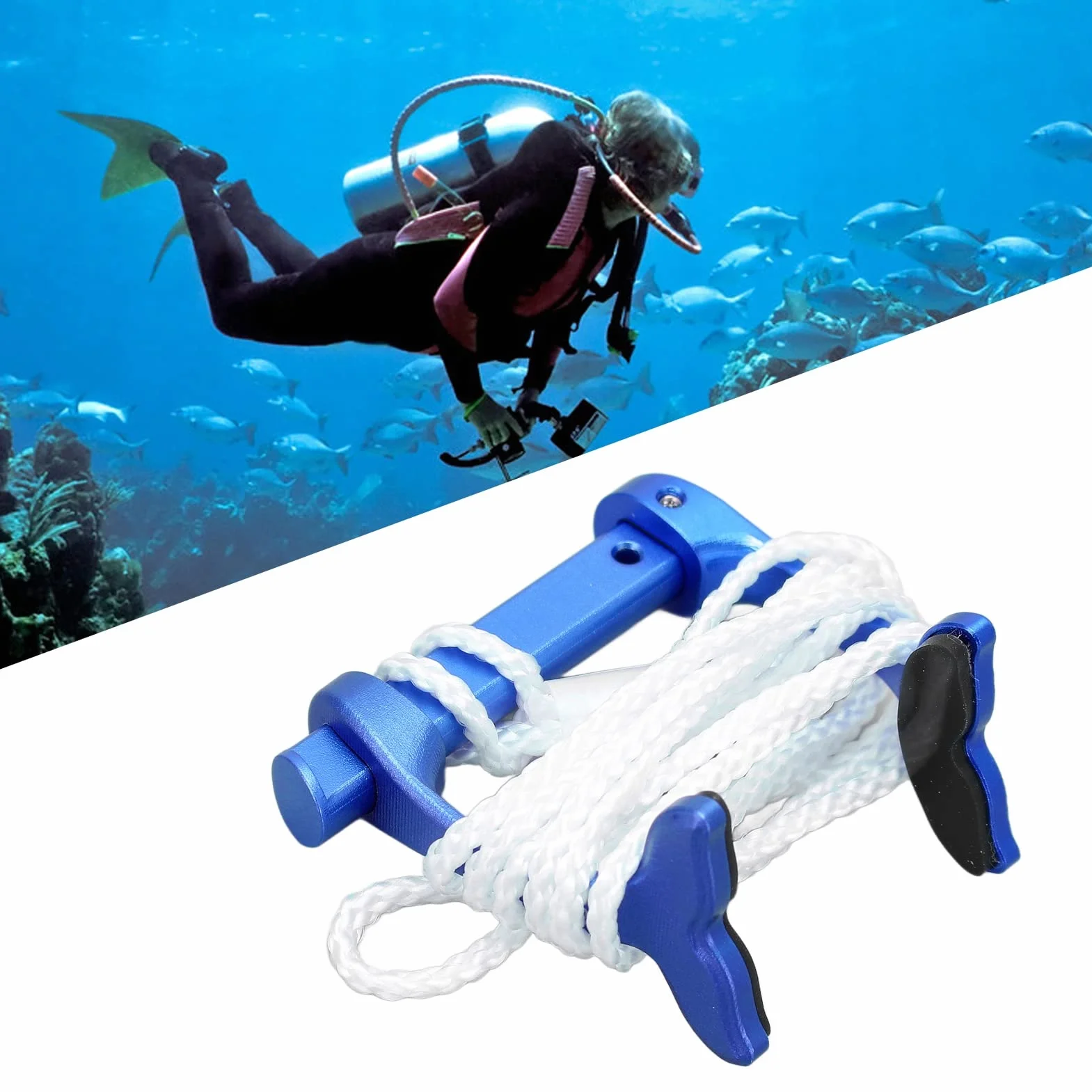 Klips do nosa Freediving z paskiem do nurkowania Yctze