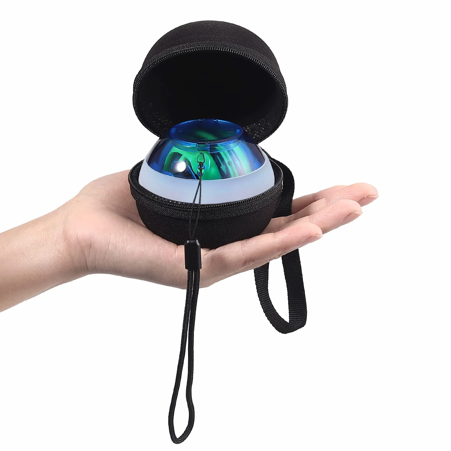 COLFULINE Gyro Ball z Automatycznym Startem LED Do Ćwiczeń Nadgarstka i Przedramienia Piłka Żyroskopowa Do Treningu Dłoni z Dobrą Przyczepnością