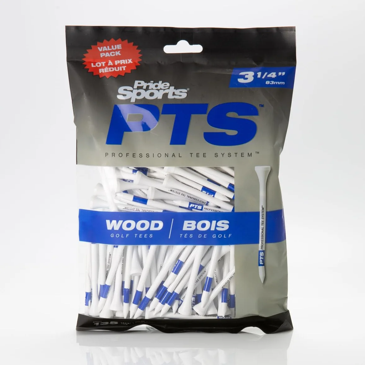 Pride Professional Tee System koszulka ProLength Plus 3-1/10.2 cm 135 sztuk biała