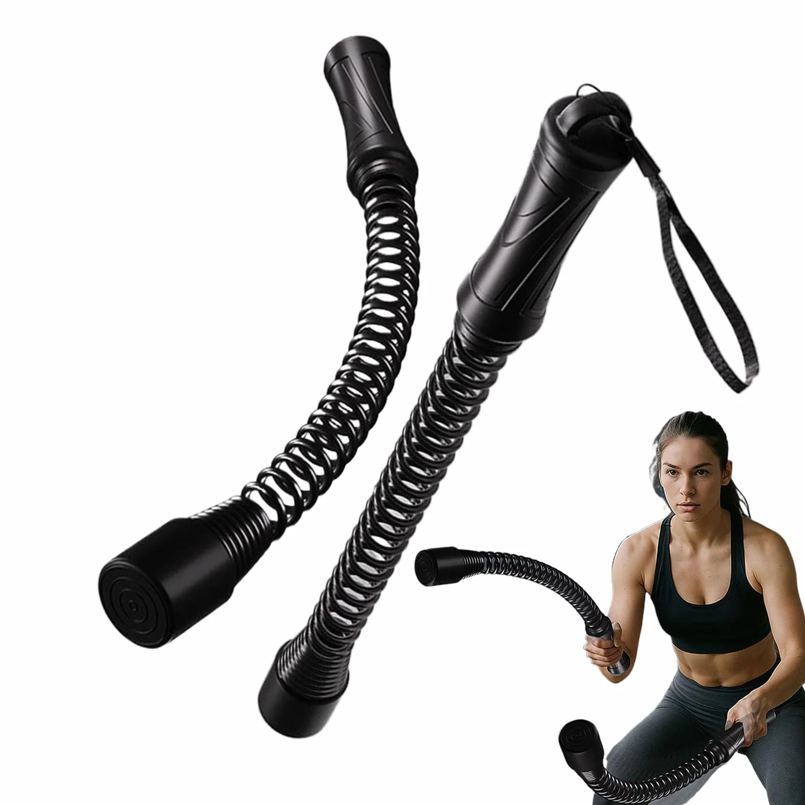 Battle Rope 2 sztuki linki fitness antypoślizgowy uchwyt akcesoria treningowe do treningu siłowego