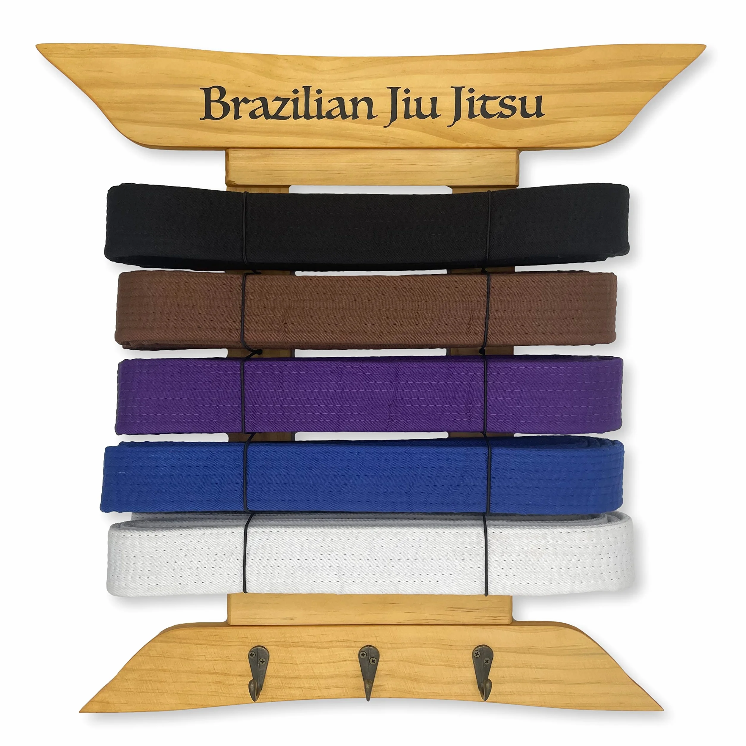 Brazylijski stojak na pasek Jiu Jitsu, stojak na 5 pasków plus wieszak na medale, od białego do czarnego pasa, etui na pasek do sztuk walki, prezenty dla praktyków Jiu Jitsu, OSS