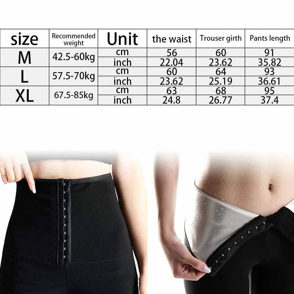 Damskie spodnie do sauny Body Shaper wyszczuplające legginsy treningowe wysoka talia Capri termiczne elastyczne