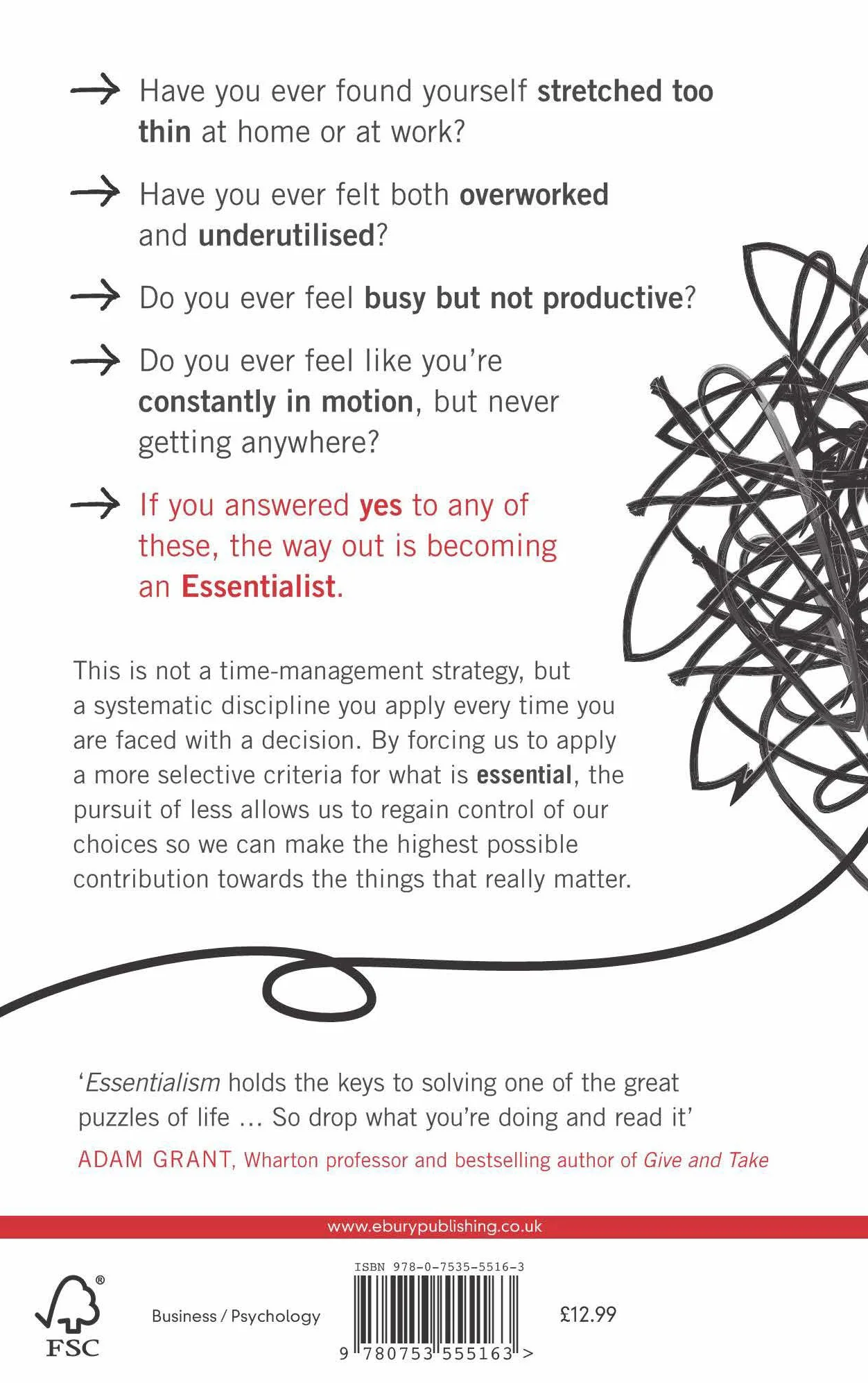 Essentialism: The Disciplined Pursuit of Less: The Disciplined Pursuit of Less - The Two-Million-Copy Bestseller