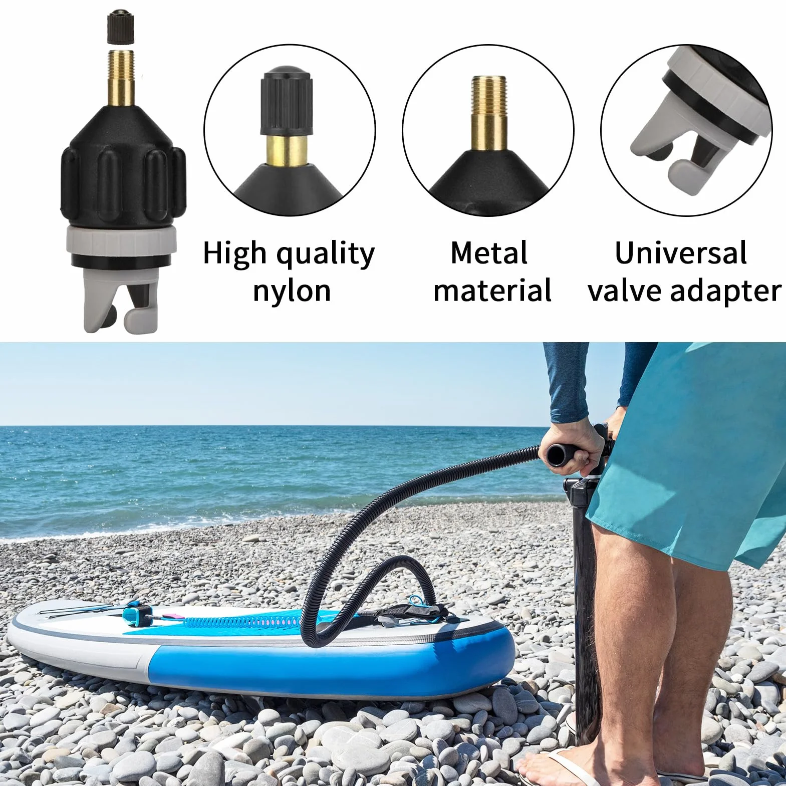 Sprießen Adapter do zaworu Sup, adapter do pompy Sup, zasilacz do pompy sprężarki, adapter zasilacza z dyszą gazową