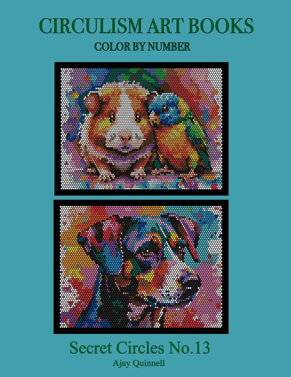 Secret Circles No.13 - Color By Number Circulism book : Superior paper edition
