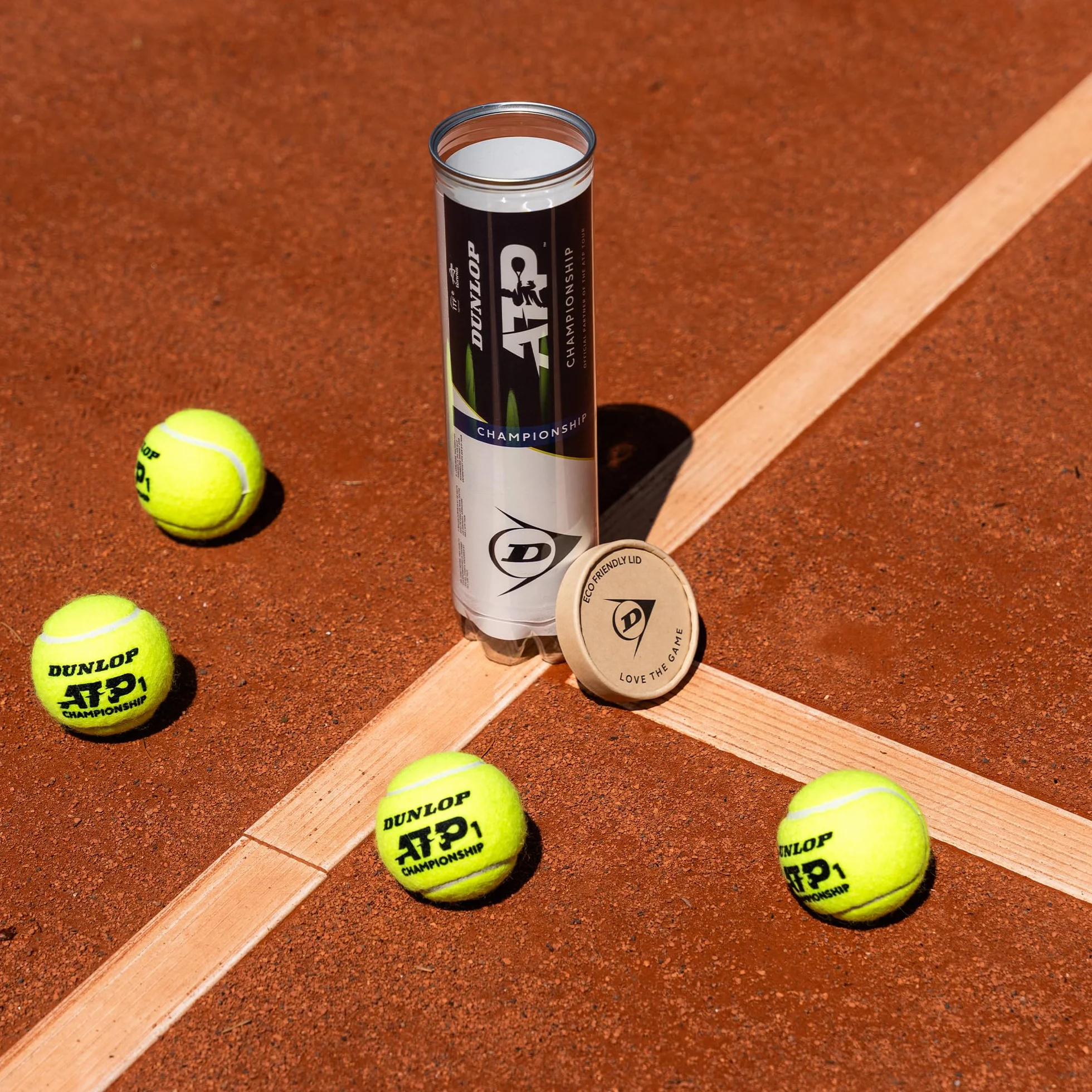 Dunlop Uniseks D Tb Atp Championship 4Pet Piłki tenisowe Yellow One Size