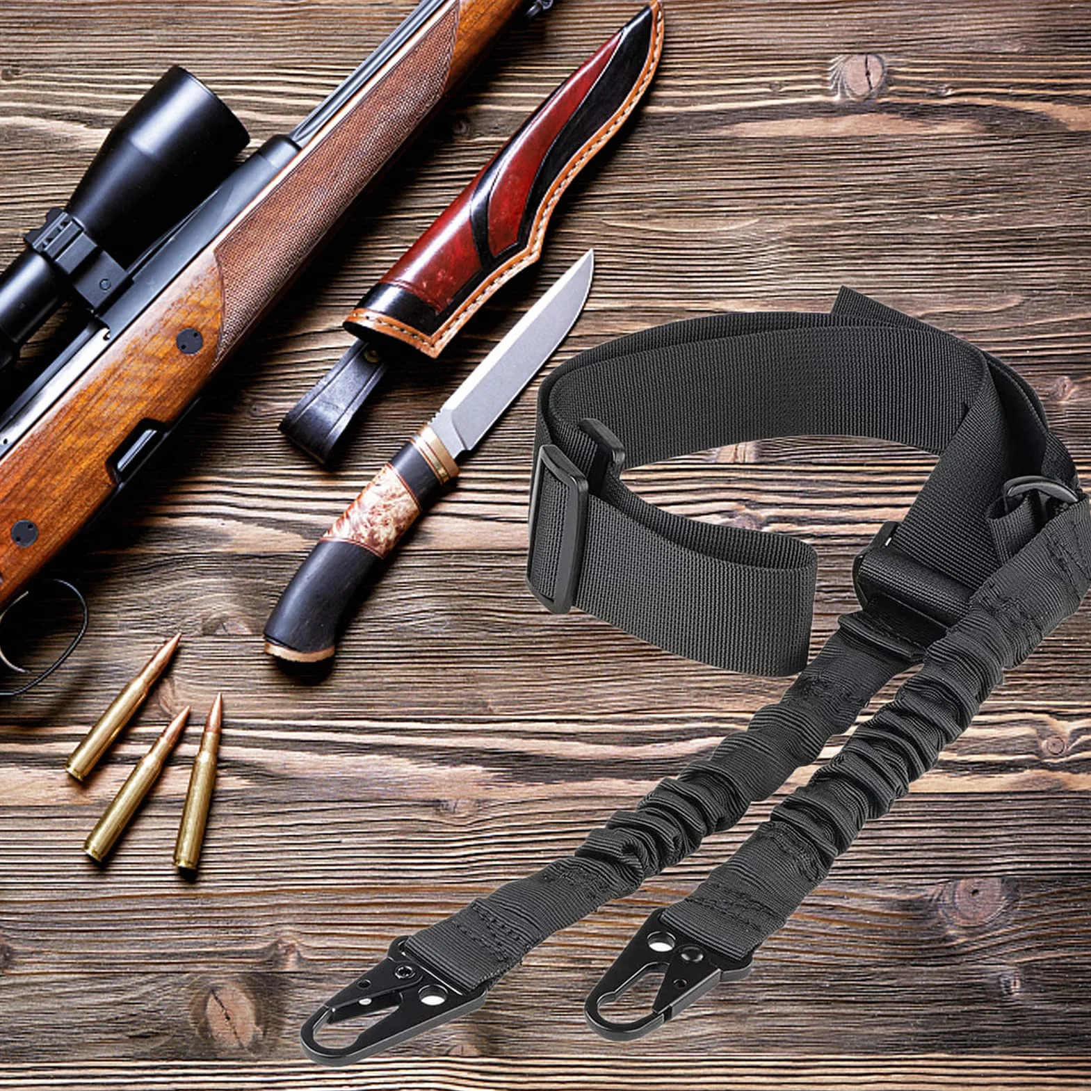ZONSUSE 2 Punkt Proca Sling Tactical Gunstock Sling Gunstock Sling Airsoft Sling Rifle Rifle Sling Sling pistolet
