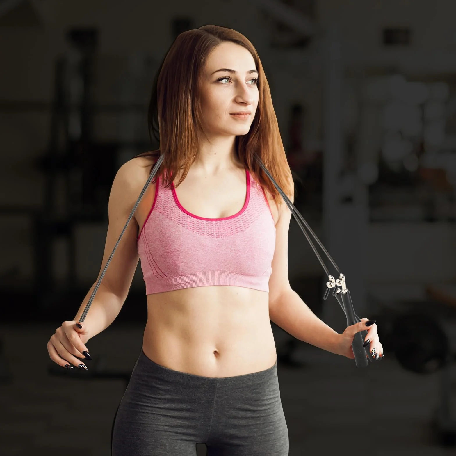 Skakanka z aluminiową rączką i diamentowym wzorem - 3M skakanie na skakance dla dorosłych, kobiet, mężczyzn i dzieci - Jump Rope do treningu - Idealna do fitnessu i wytrzymałości