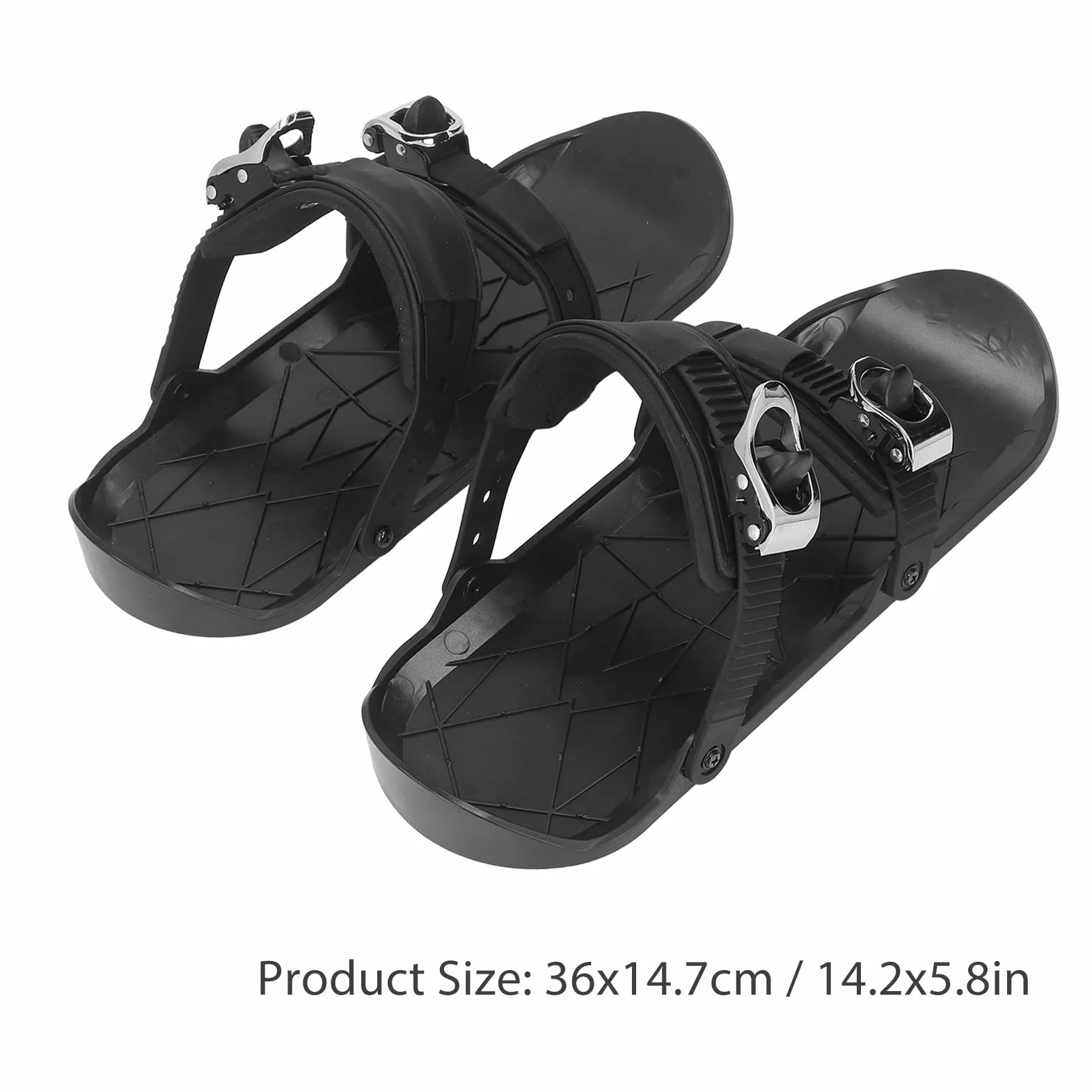 Mini łyżwy narciarskie, krótkie, regulowane, krótkie, zimowe, snowblade, buty narciarskie, buty narciarskie do sportów zimowych, czarne