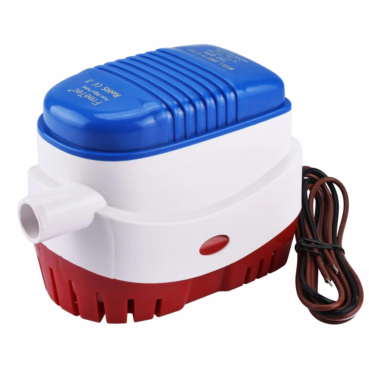 FreeTec Pompa zęzowa 12 V 47 LPM automatyczna z przełącznikiem pływakowym