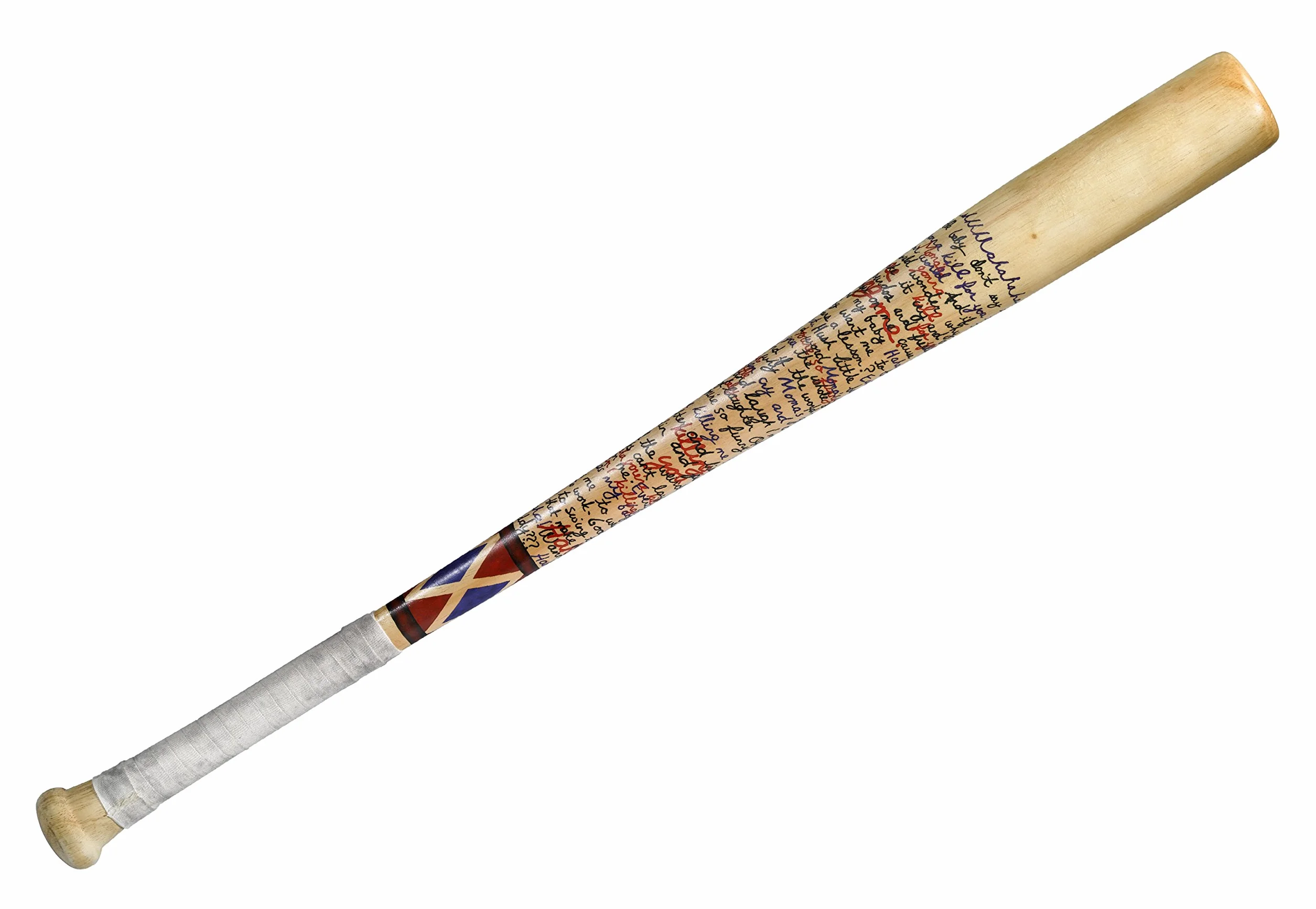 The Noble Collection Harley Quinn Baseball Bat Officially Licensed - Suicide Squad Prop Replica - Full Size 31.5in (80cm) Solid Wooden Baseball Bat