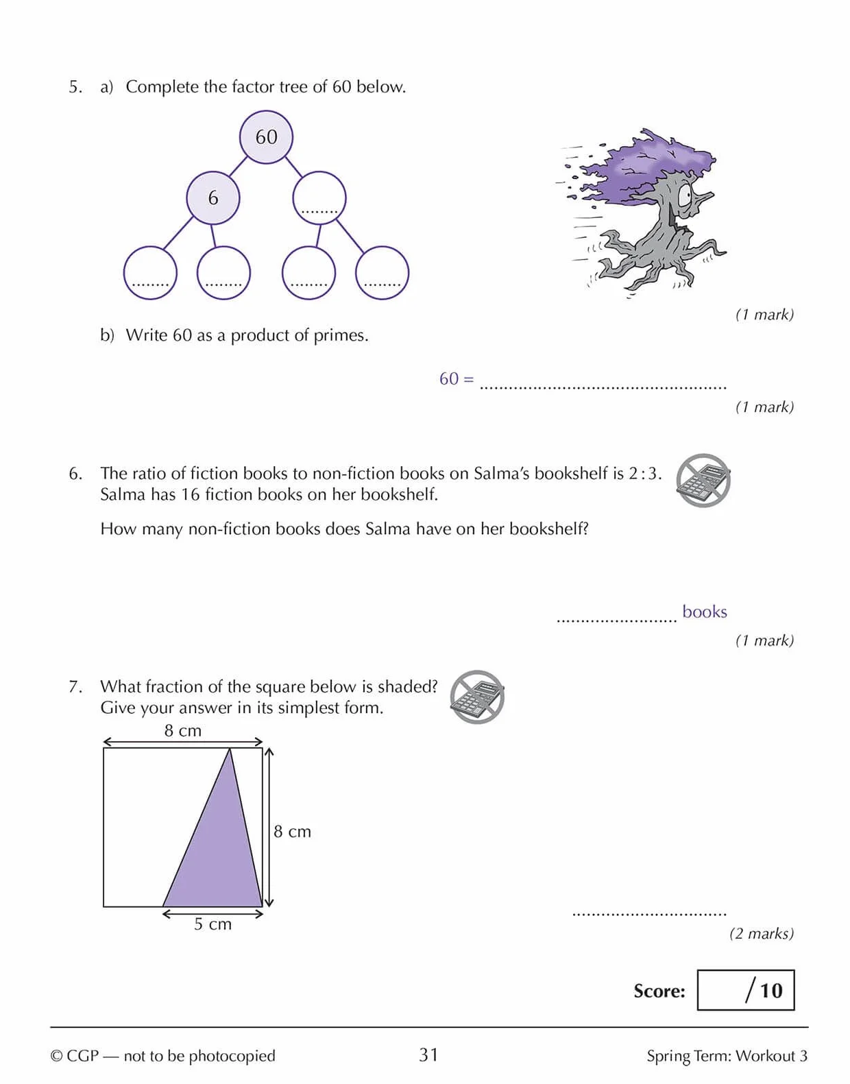 KS3 Year 8 Maths 10-Minute Weekly Workouts