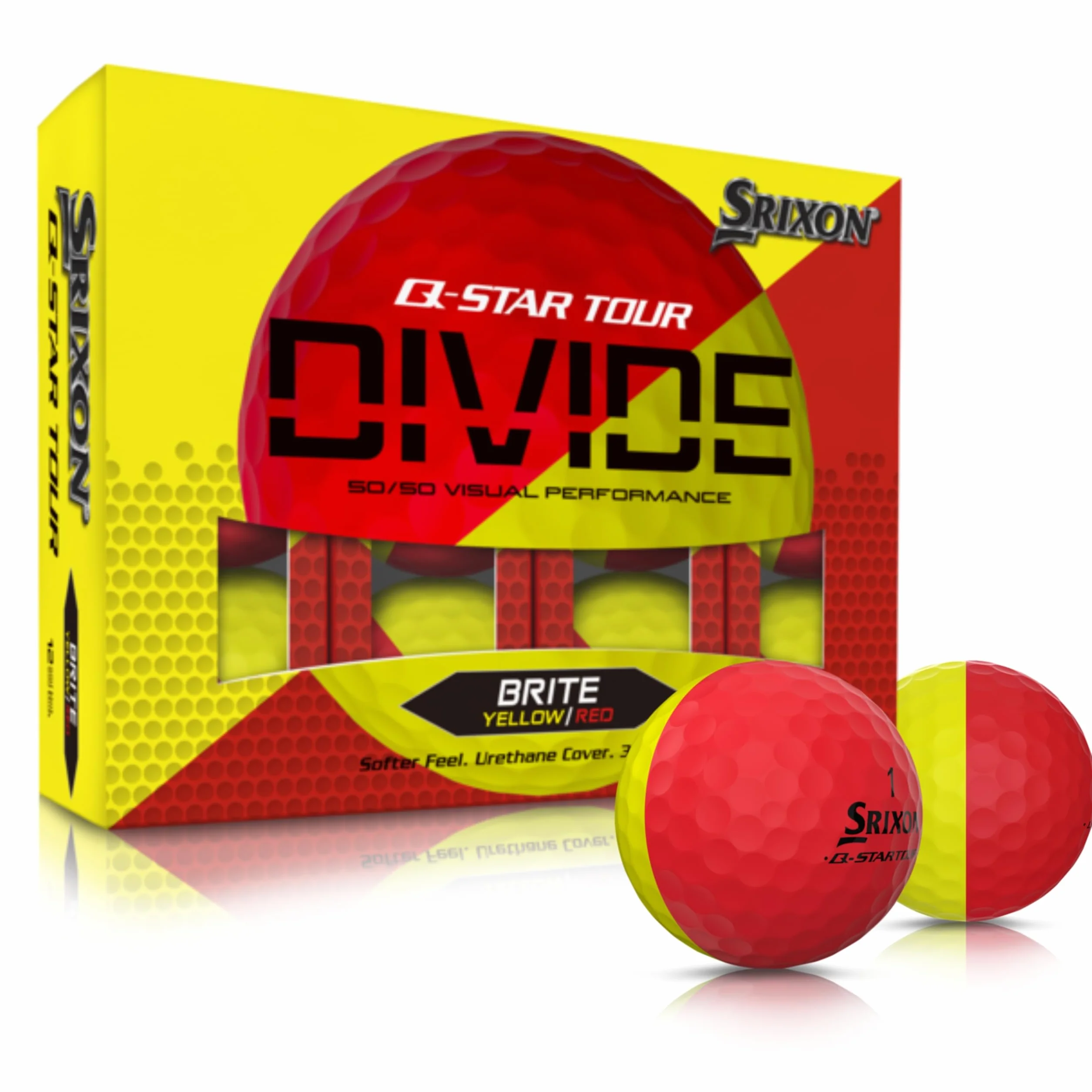 Srixon Q-Star Divide 12 piłki golfowe FastLayer wysoka kompresja