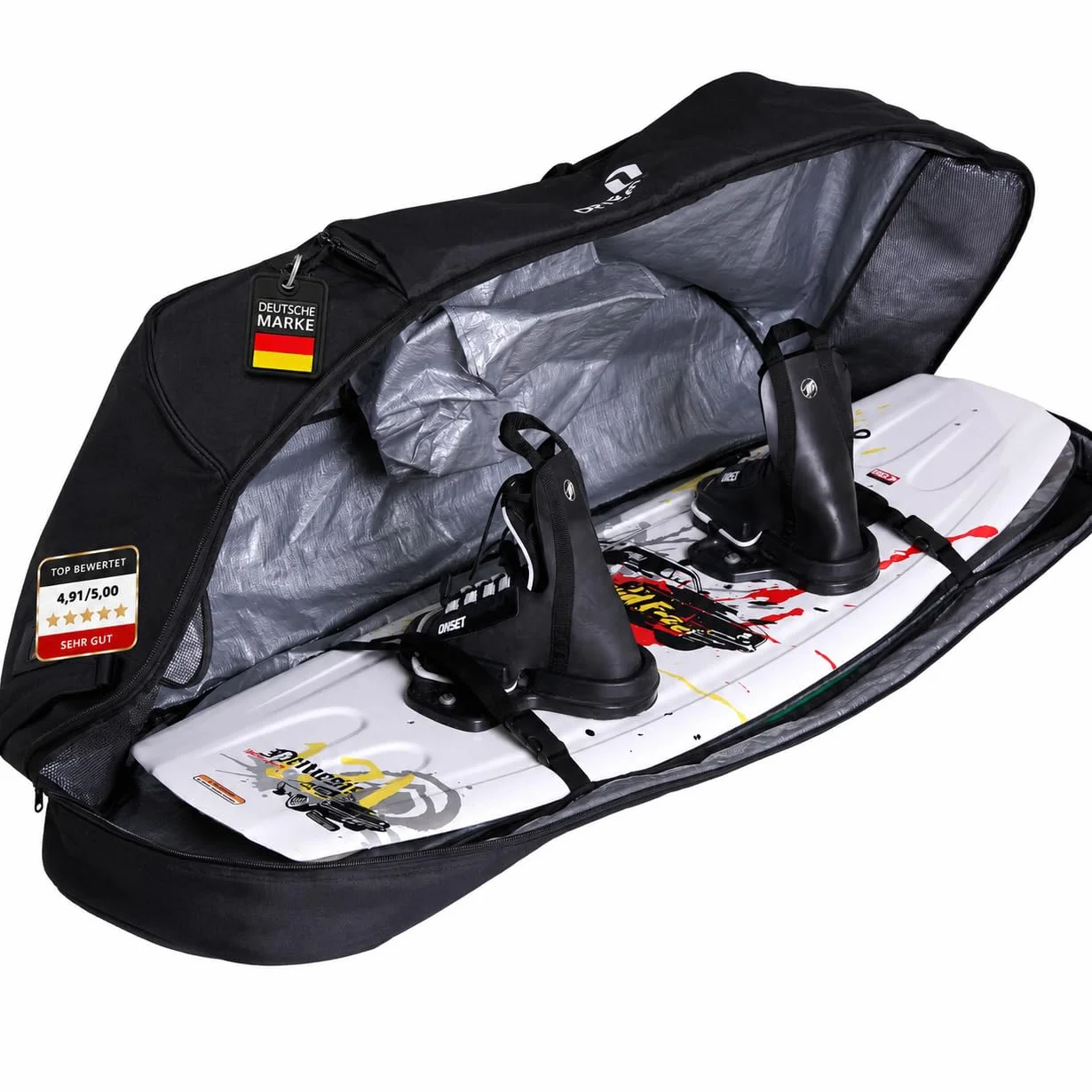 Pokrowiec wakeboard kiteboard Driver13 No. 02 boardbag 150 cm czarny