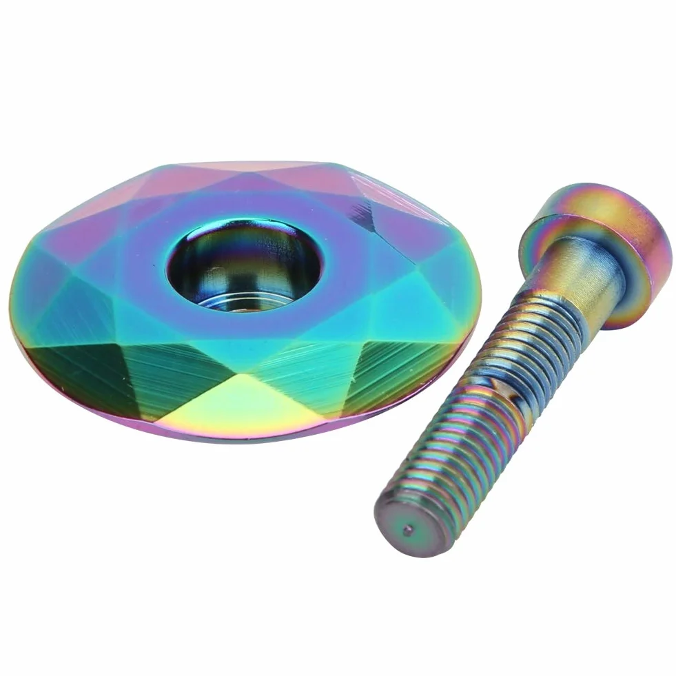Headset Top Cap Zestaw Sterów Rowerowych 28,6mm Titanizing Osłona Przedniego Widelca