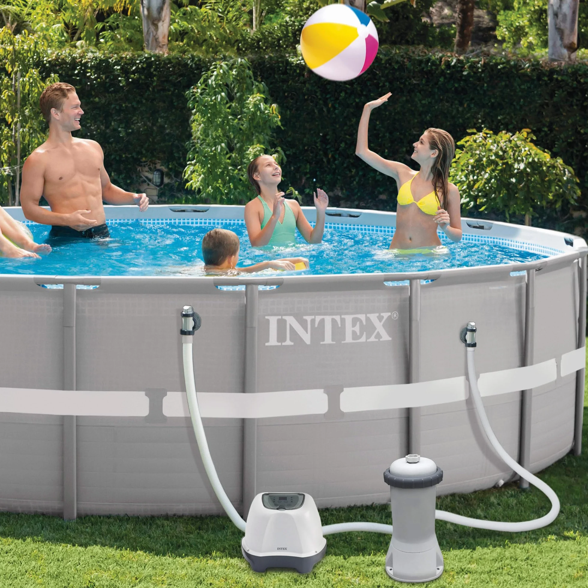 Intex System Słonej Wody, Szary/Biały, 230 V